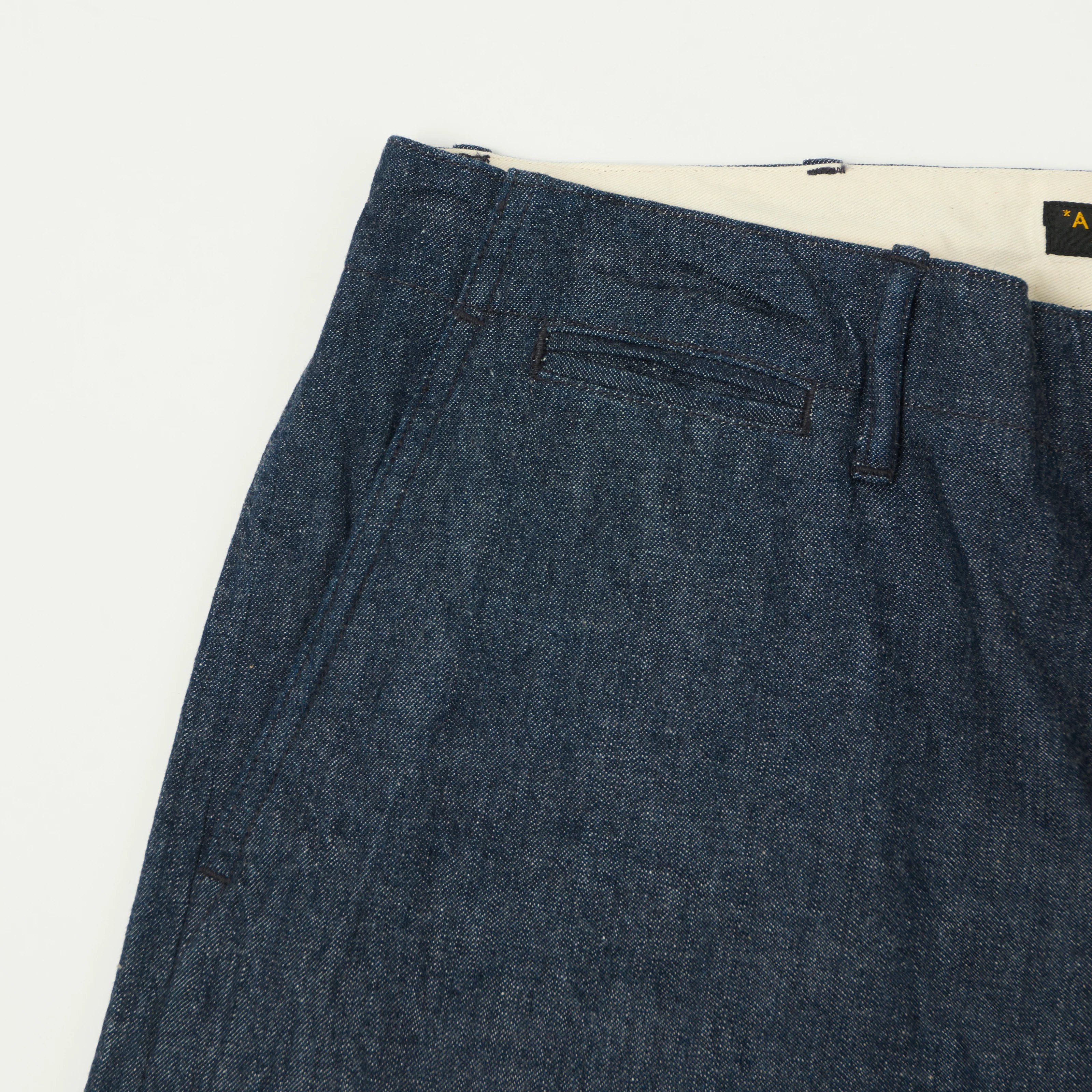 A Vontade Wide Fit Denim Chino Trouser - Raw - Image 5
