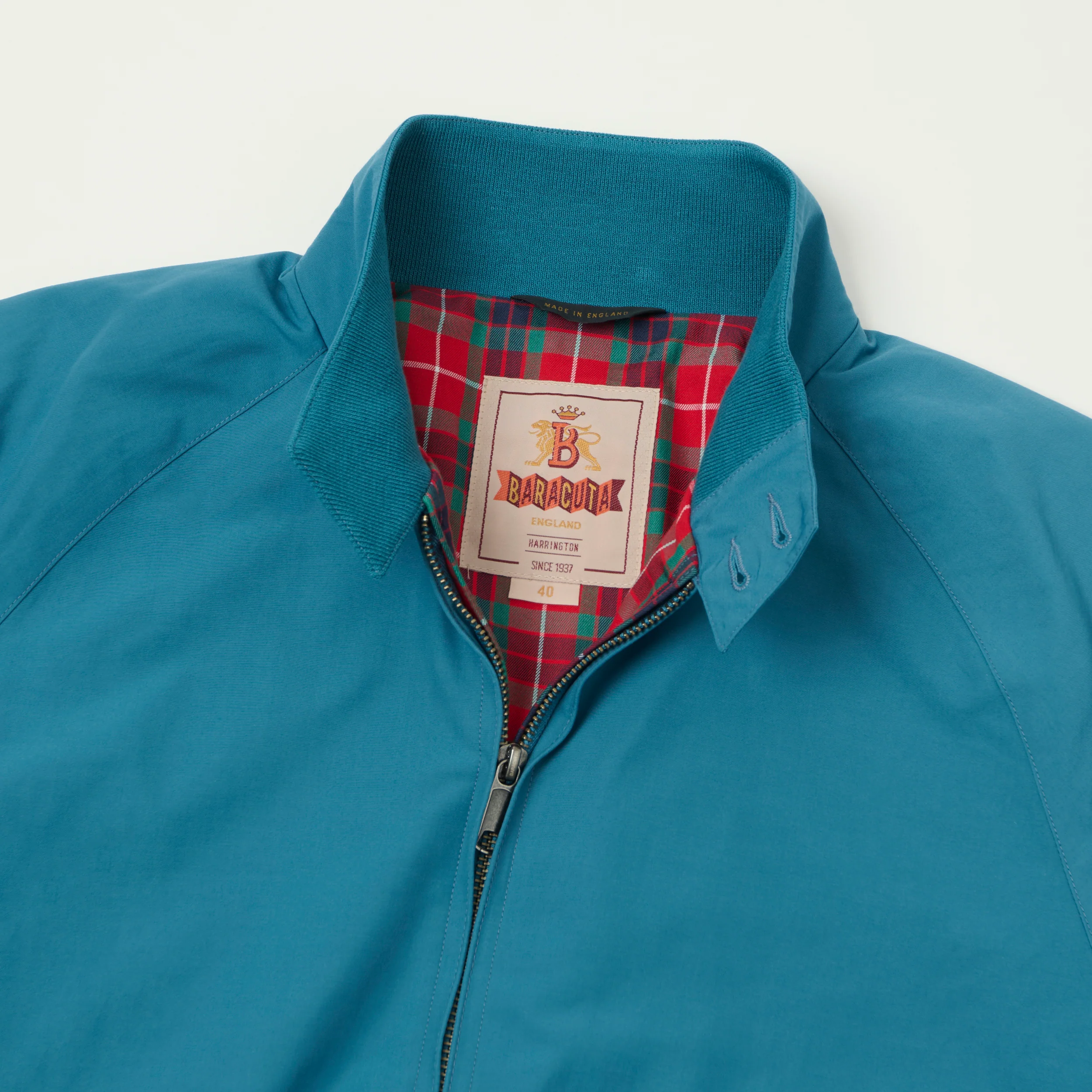 Baracuta G9 'Baracuta Cloth' Harrington Jacket - Cornish Blue - Image 2