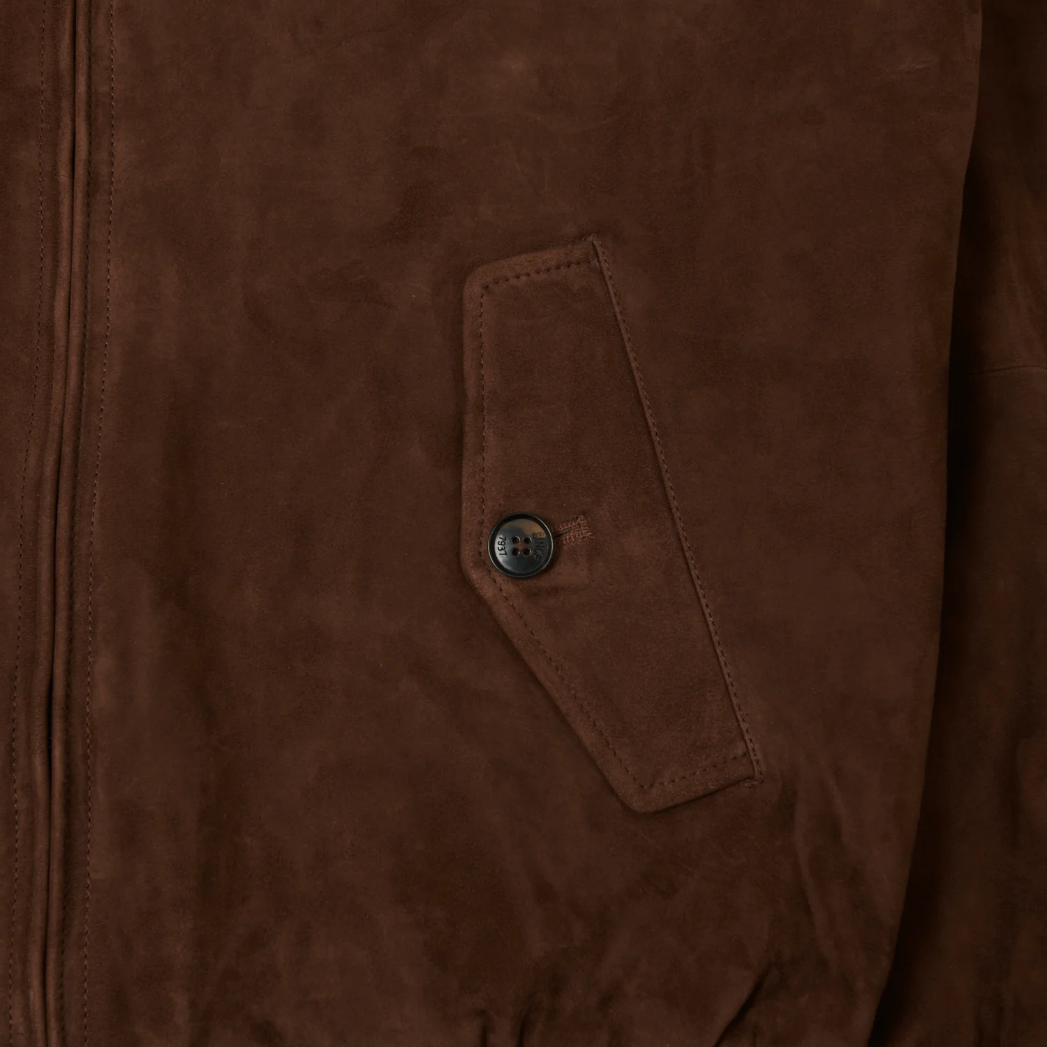 Baracuta G9 Suede Harrington Jacket - Chocolate - Image 4