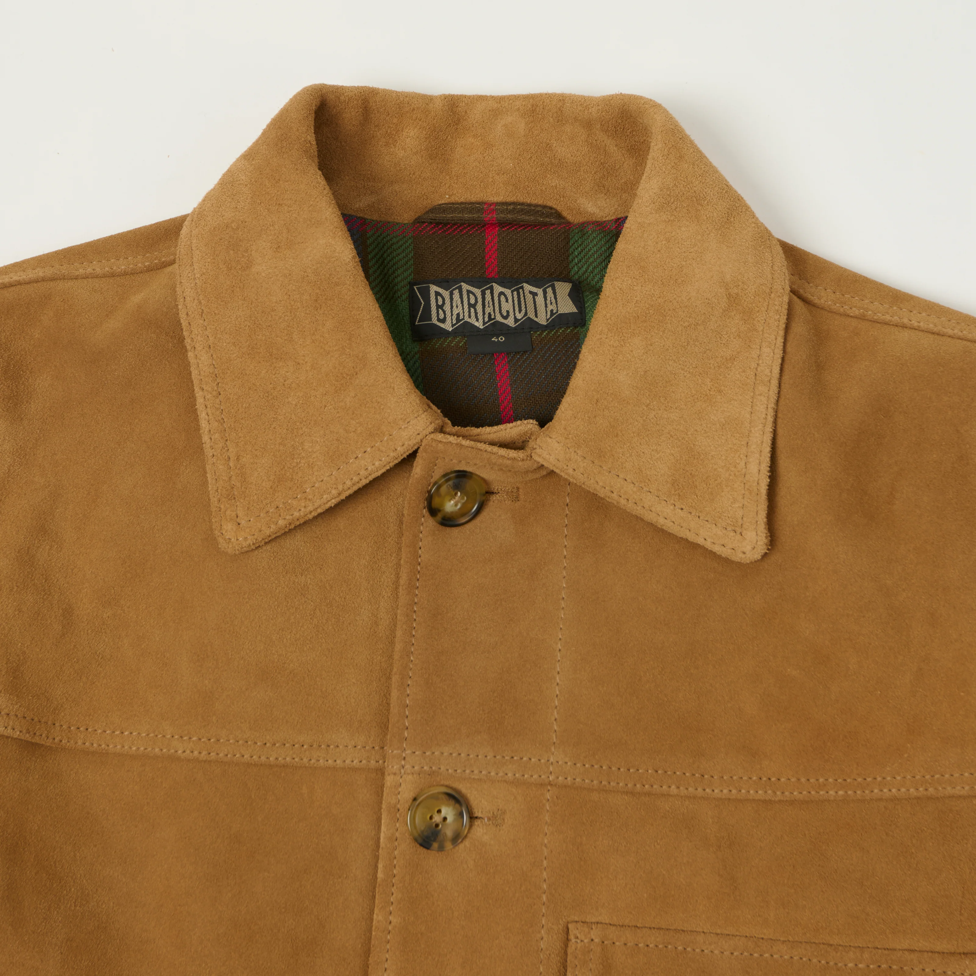 Baracuta 'Roughout Rider' Suede Type I Jacket - Tobacco - Image 2