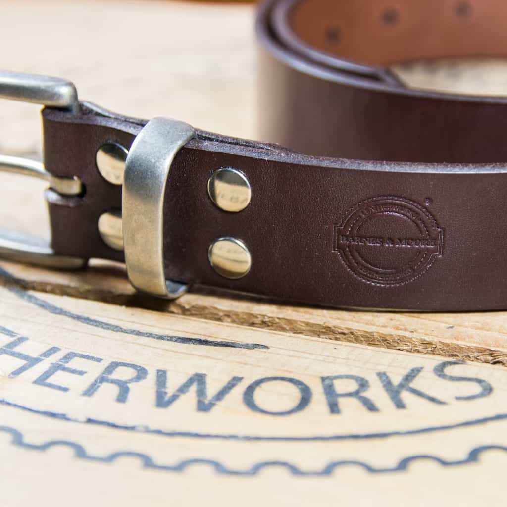 Barnes & Moore Garrison Belt - Deep Honey/Nickel - Image 2