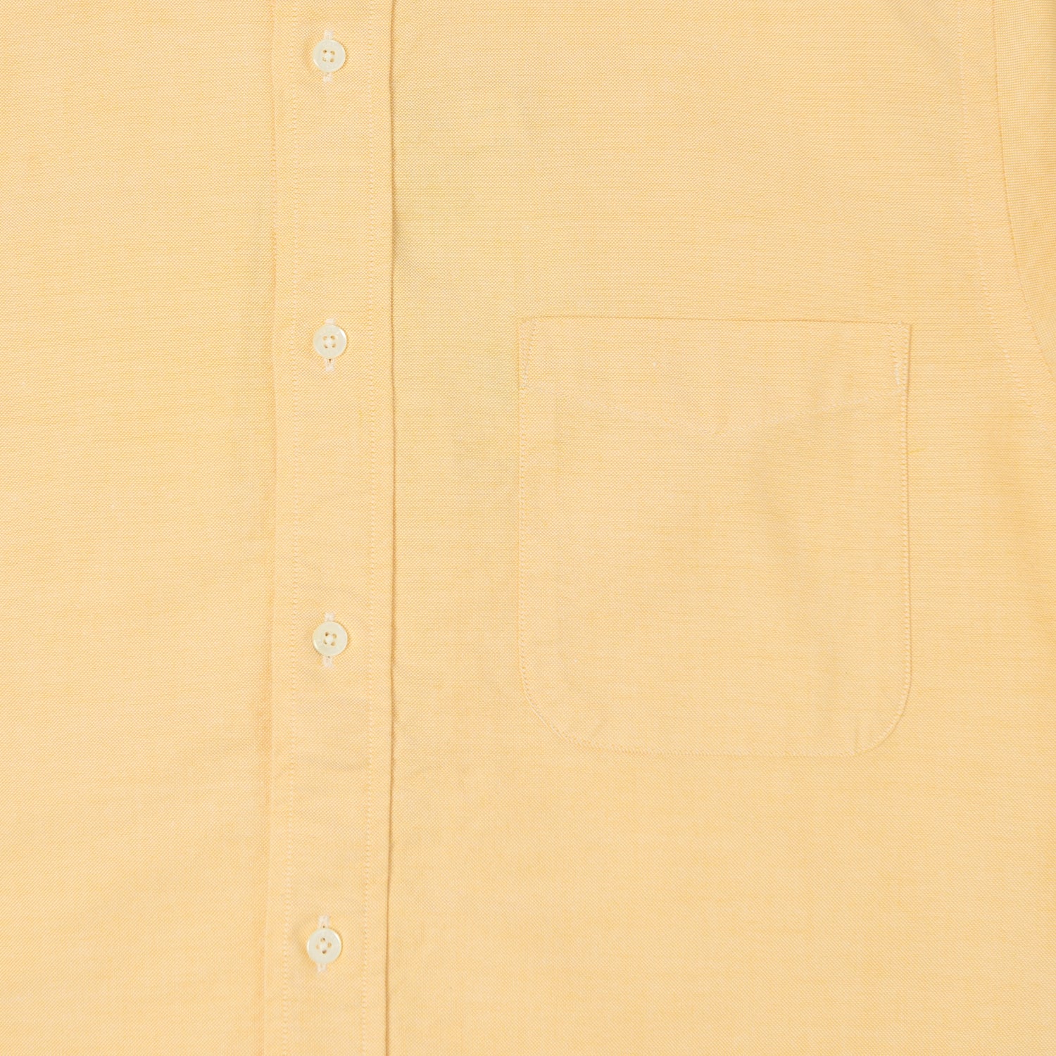 Beams Plus Button Down Oxford Shirt - Yellow - Image 3