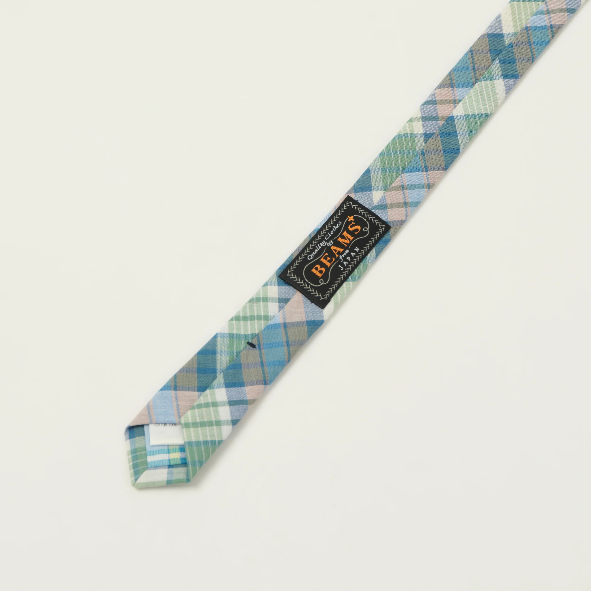 Beams Plus Madras Panel Tie - Green - Image 4