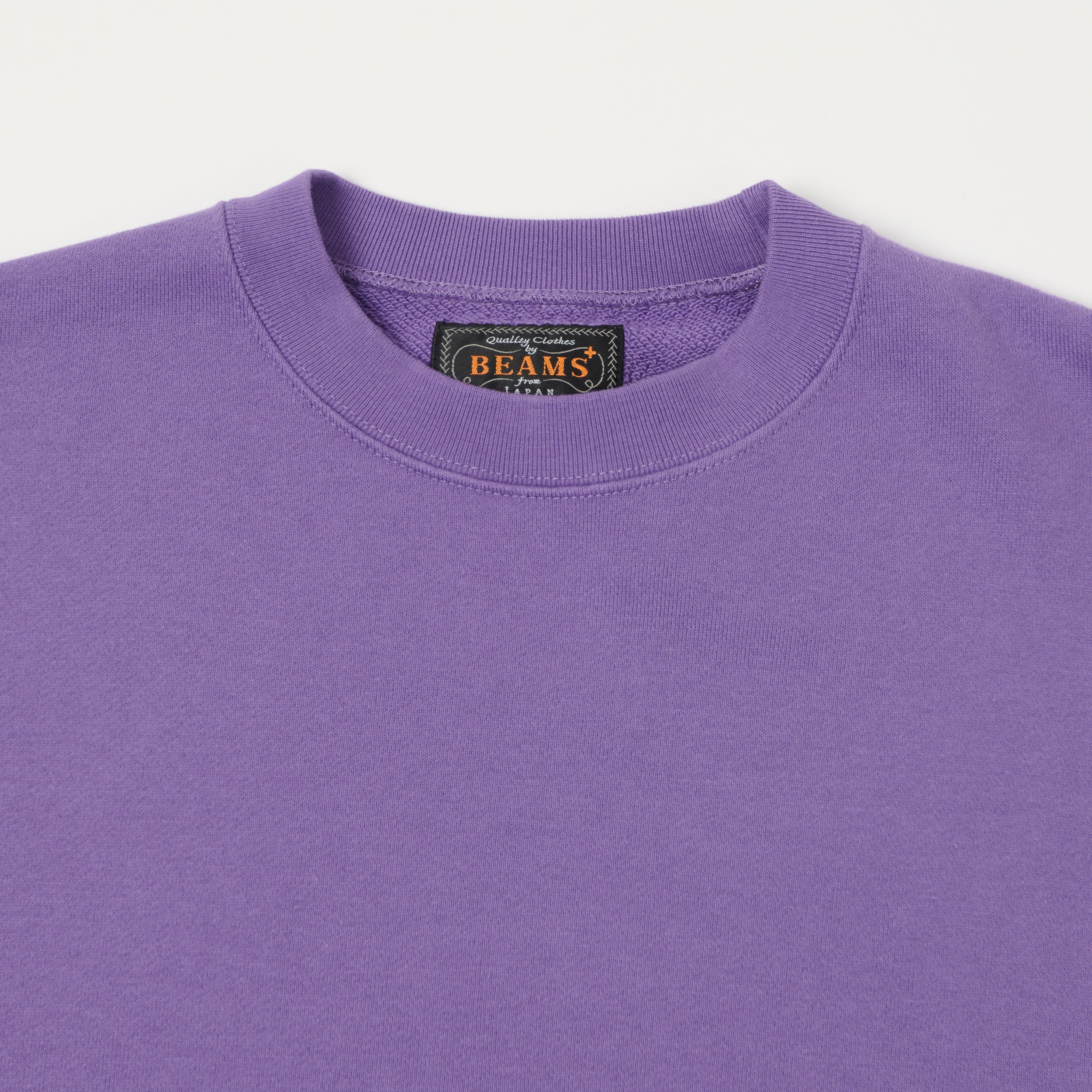 Beams Plus 'Marudou' Crewneck Sweatshirt - Purple - Image 2