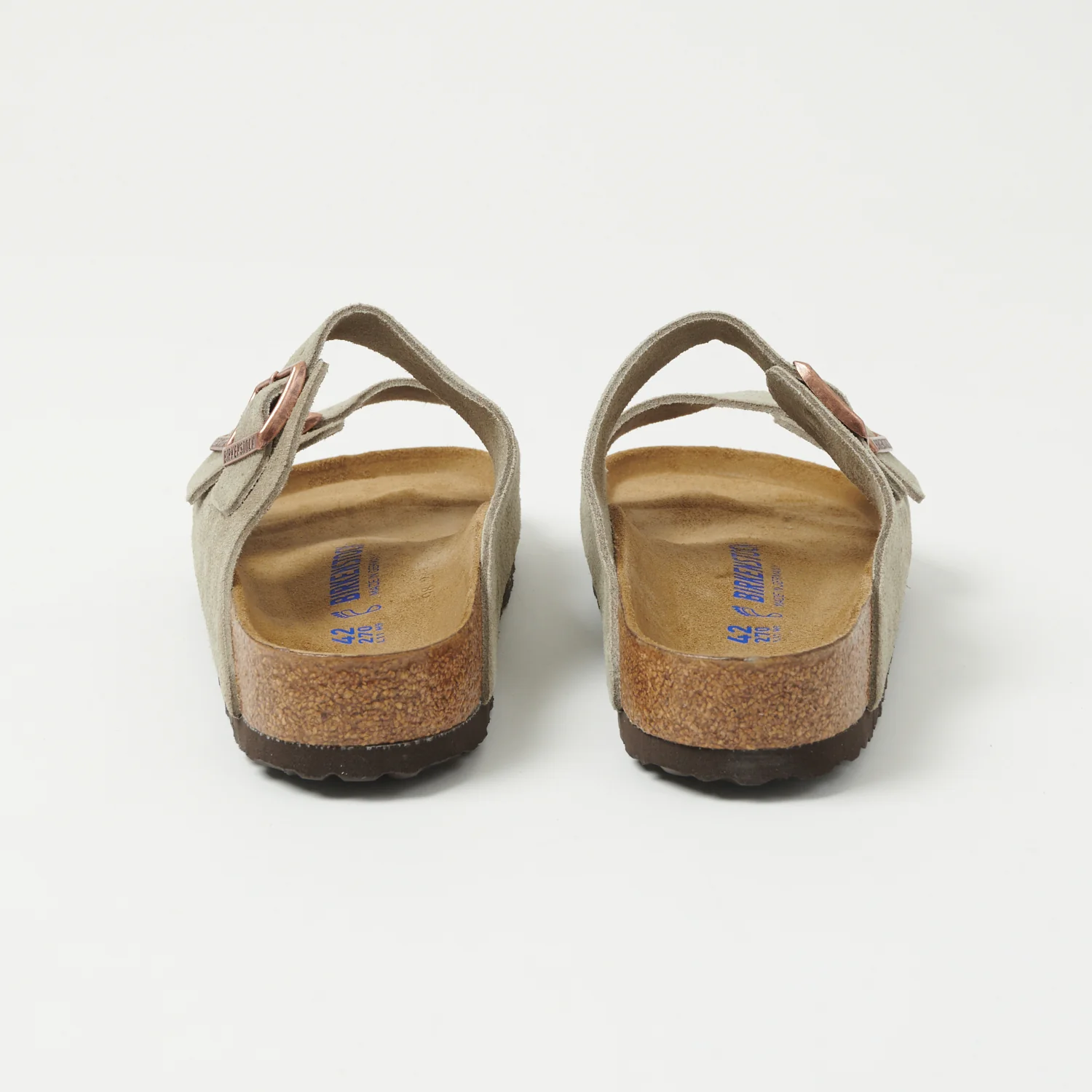 Birkenstock Arizona Suede Leather Sandal - Taupe - Image 4