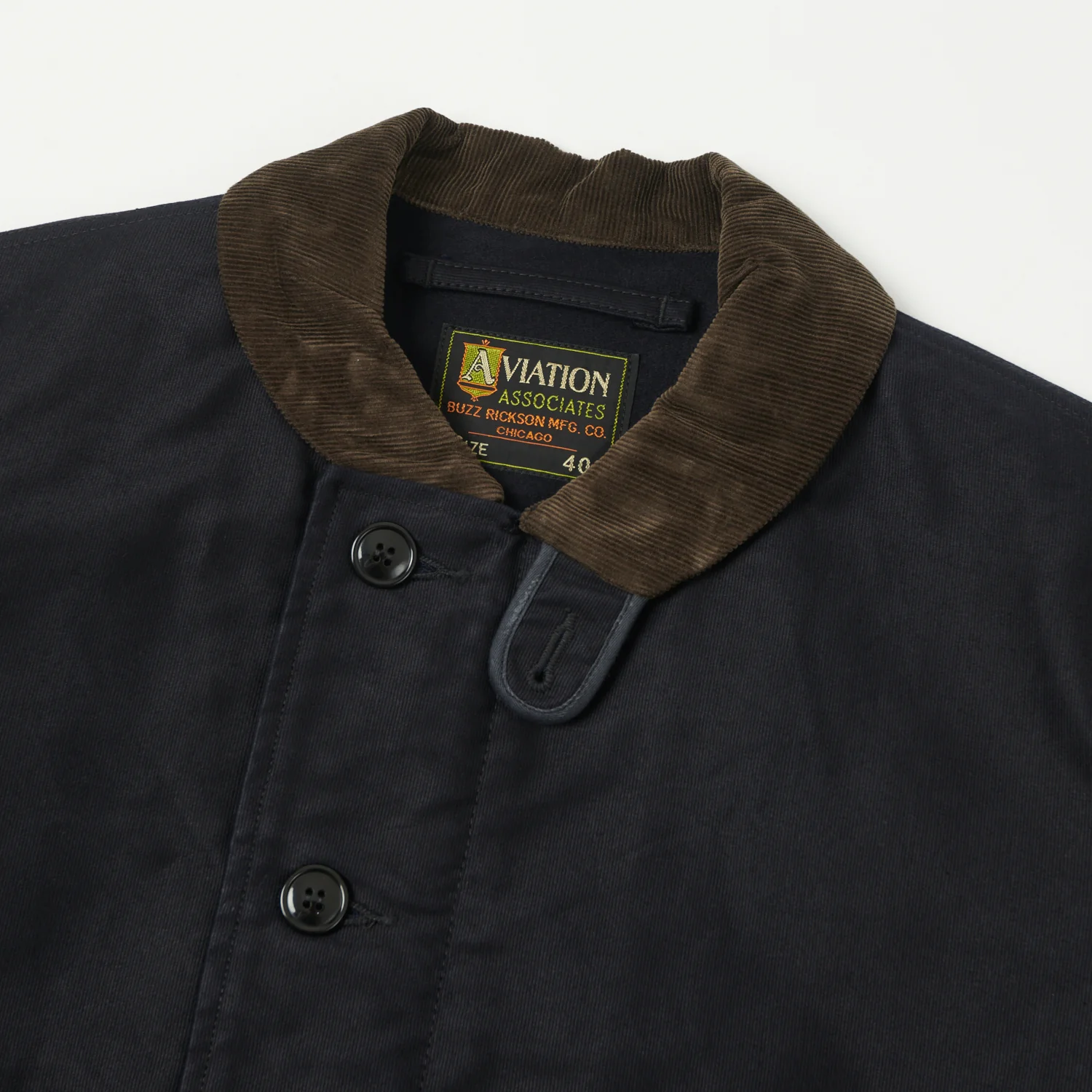 Buzz Rickson's ‘Aviation Associates’ N-1 Civilian Model Deck Jacket - Navy - Image 2
