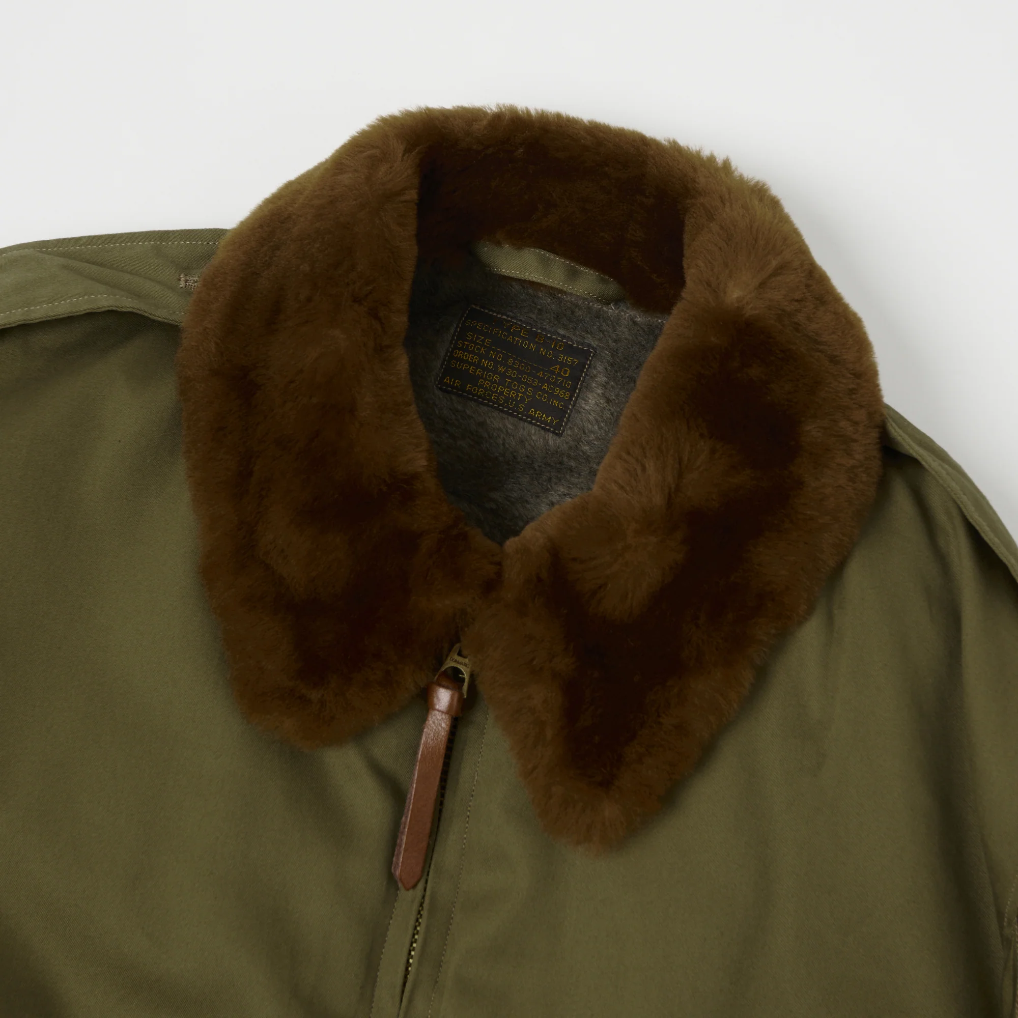 Buzz Rickson's B-10 Superior Togs Jacket - Olive - Image 2