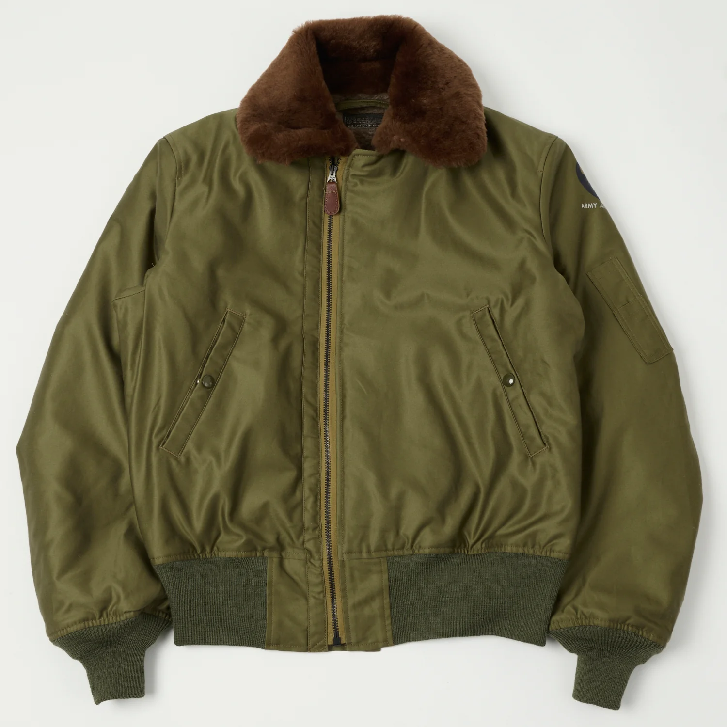 Buzz Rickson's 'Rough Wear Clothing Co' B-15 Flight Jacket - Olive Drab