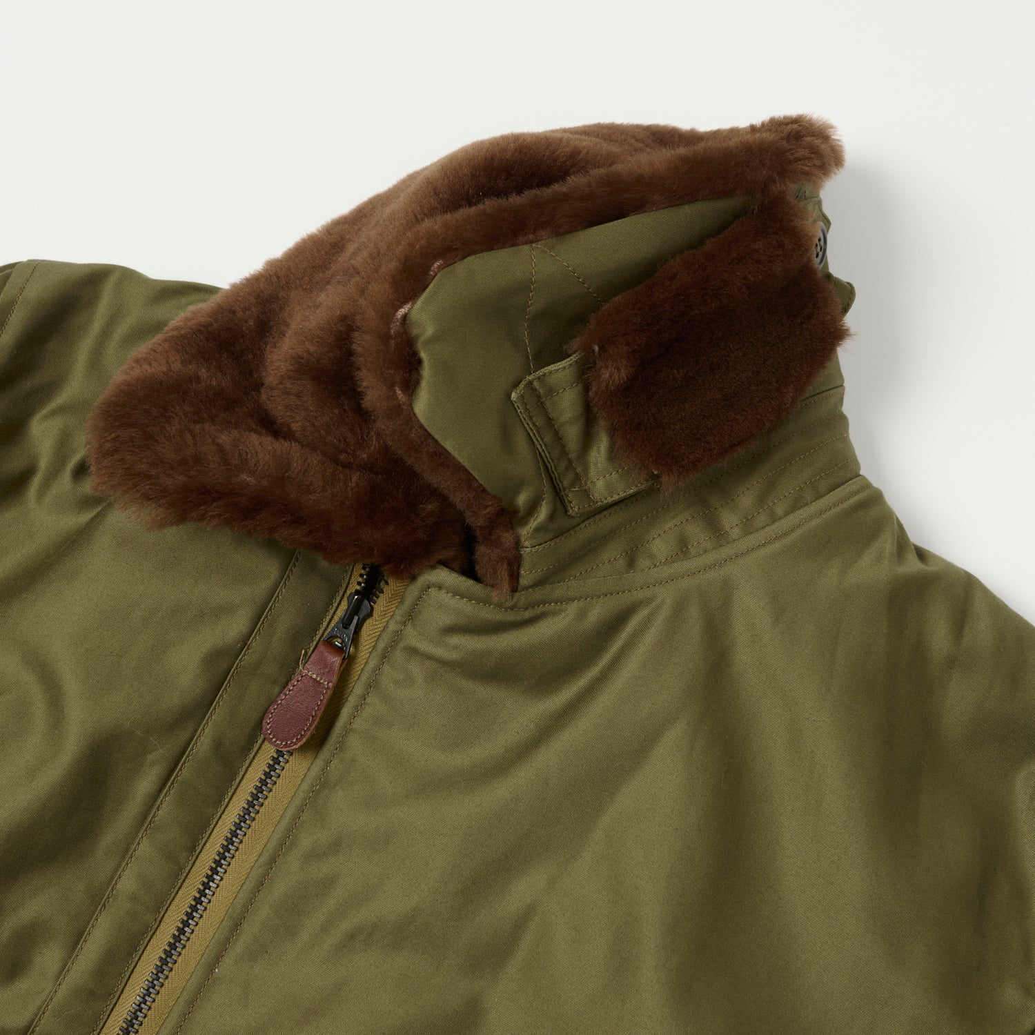 Buzz Rickson's 'Rough Wear Clothing Co' B-15 Flight Jacket - Olive Drab - Image 5