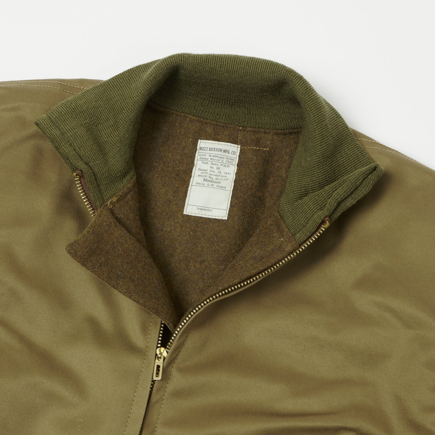 Buzz Rickson's U.S. Army Tanker Jacket - Khaki - Image 2
