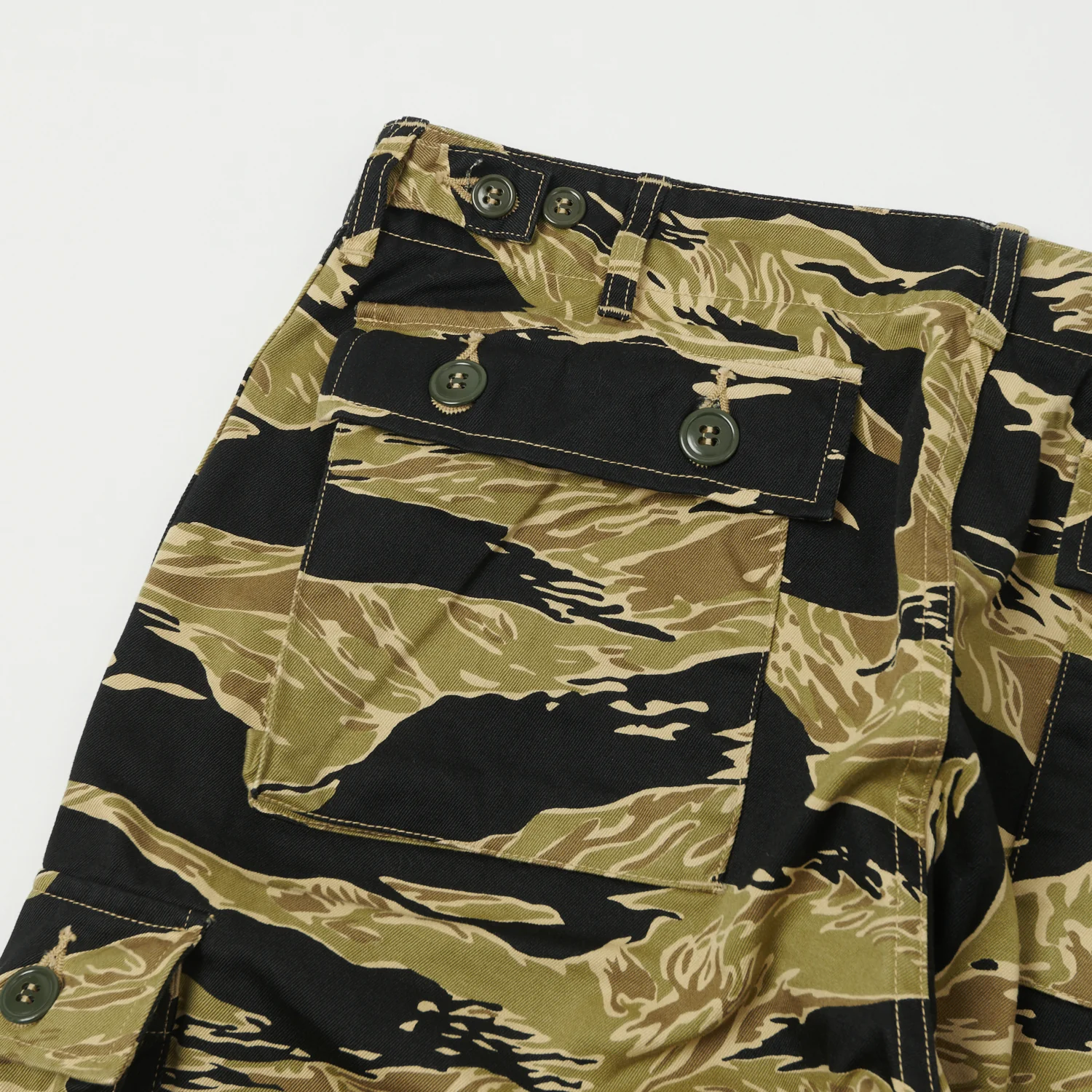 Buzz Rickson's Gold Tiger Stripe Camo Trouser - Black - Image 2