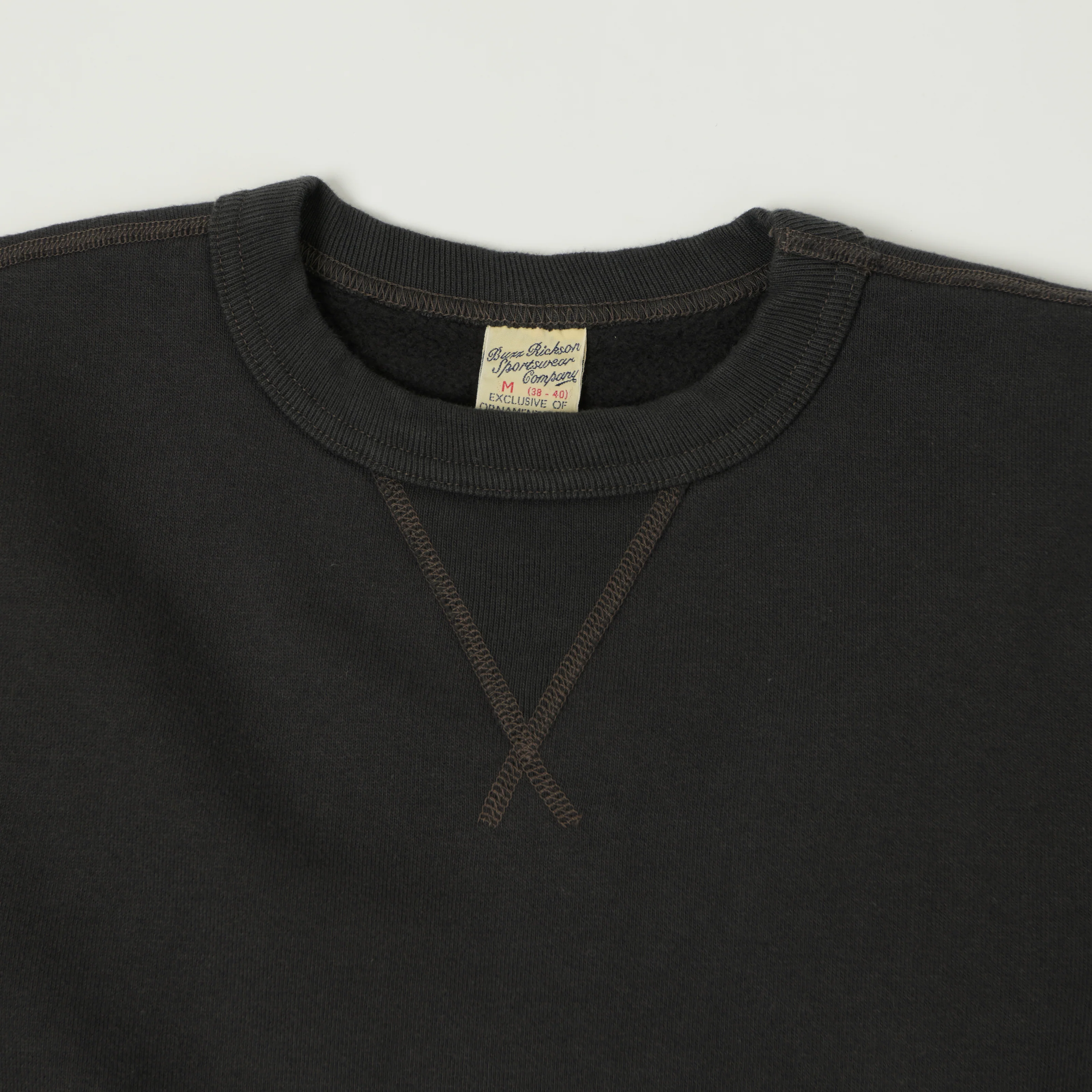 Buzz Rickson's Classic Sweatshirt - Black - Image 2