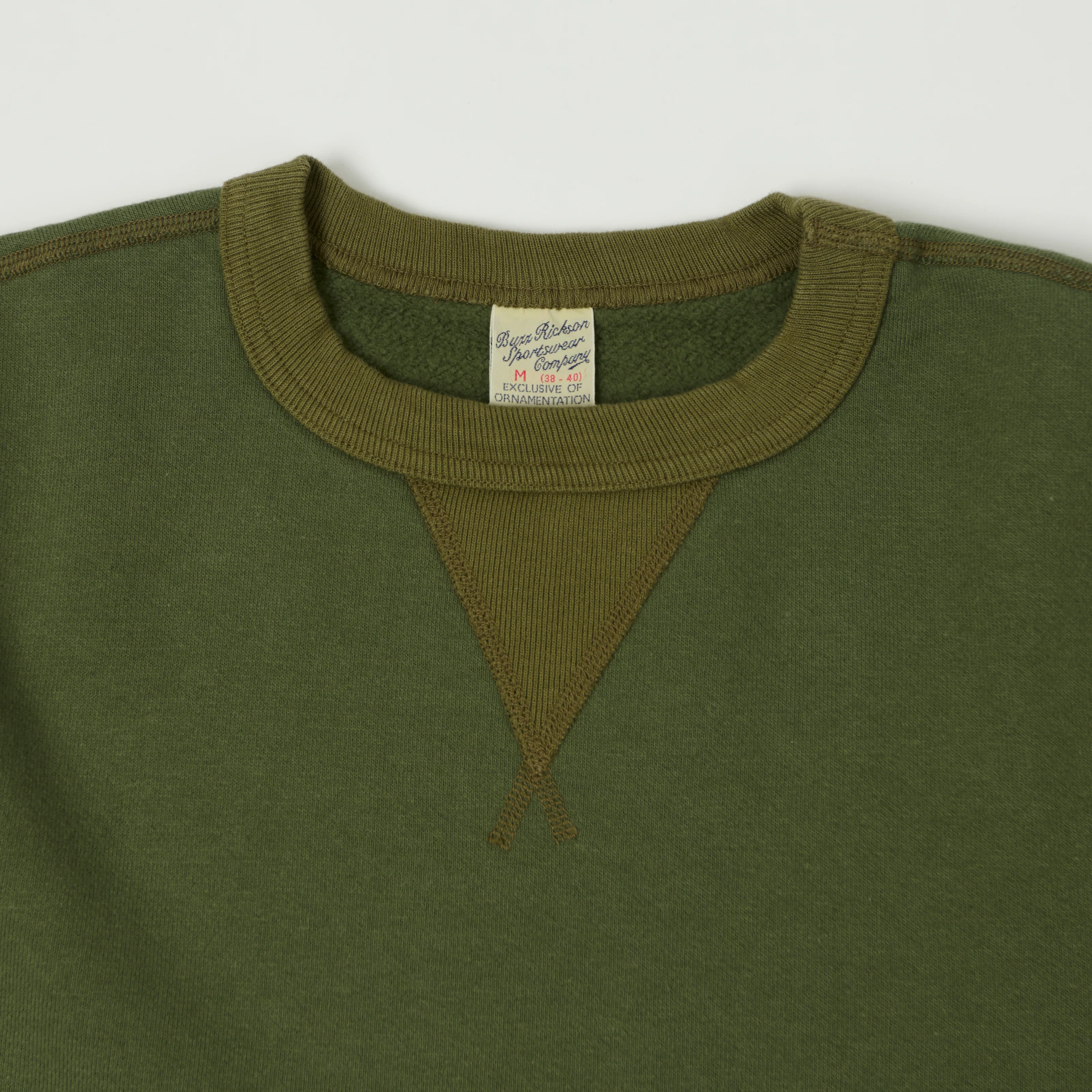 Buzz Rickson's Classic Sweatshirt - Olive - Image 2
