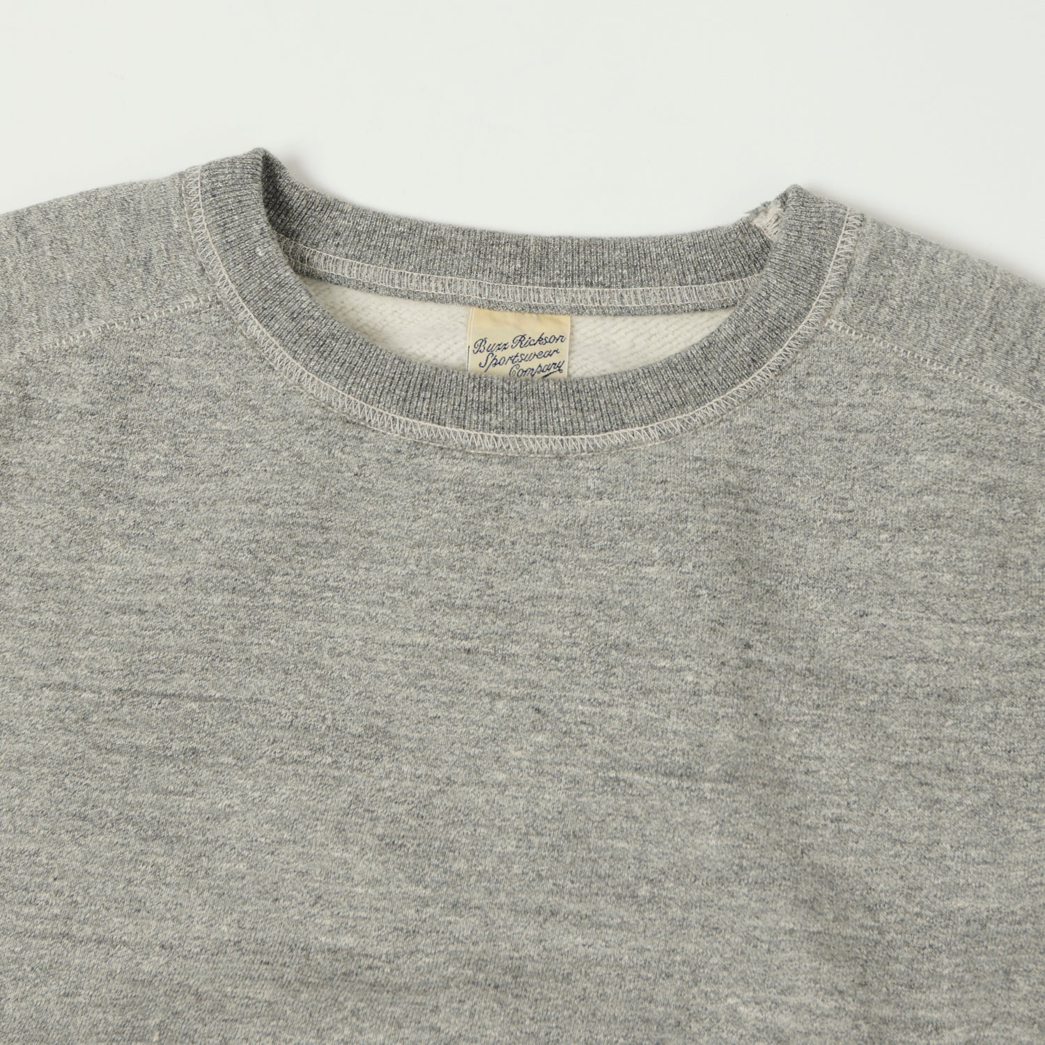 Buzz Rickson's Raglan Sleeve Freedom Sweatshirt - Heather Grey - Image 2