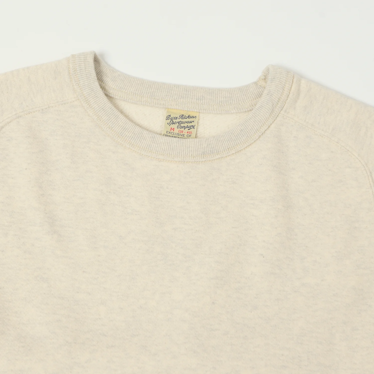 Buzz Rickson's Raglan Sleeve Freedom Sweatshirt - Oatmeal - Image 2