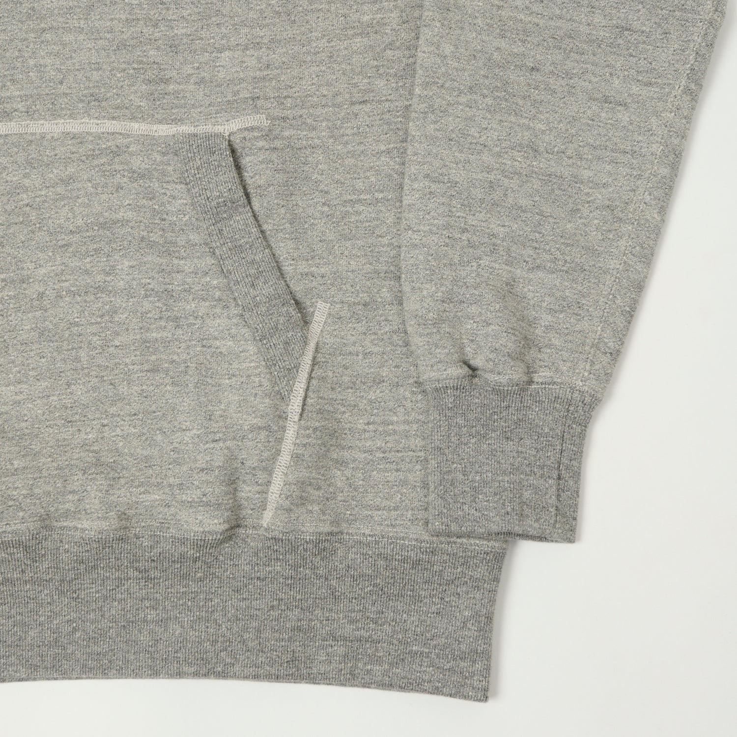 Buzz Rickson's Pullover Sweat Parka - Heather Grey - Image 3