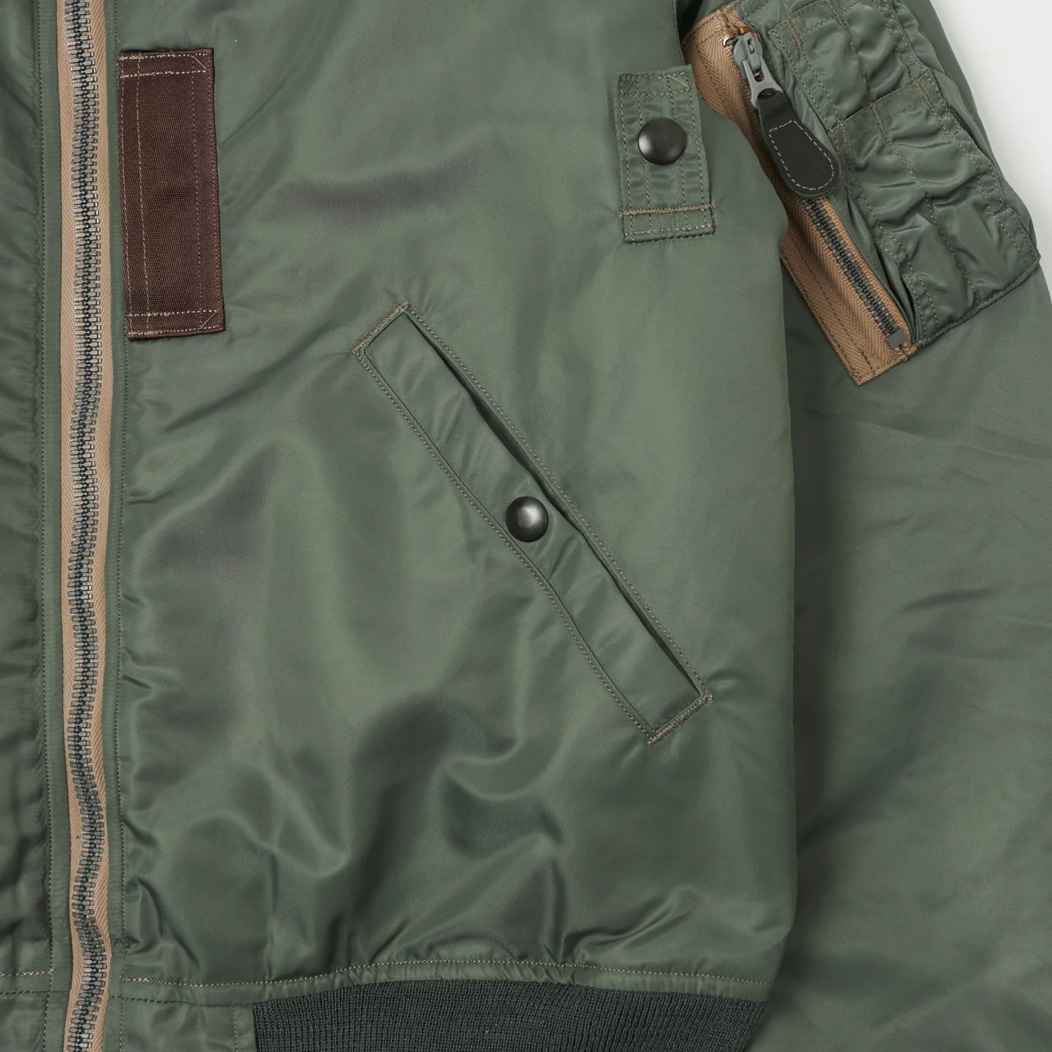 Buzz Rickson's MA-1 'Slender' Flight Jacket - Olive - Image 4