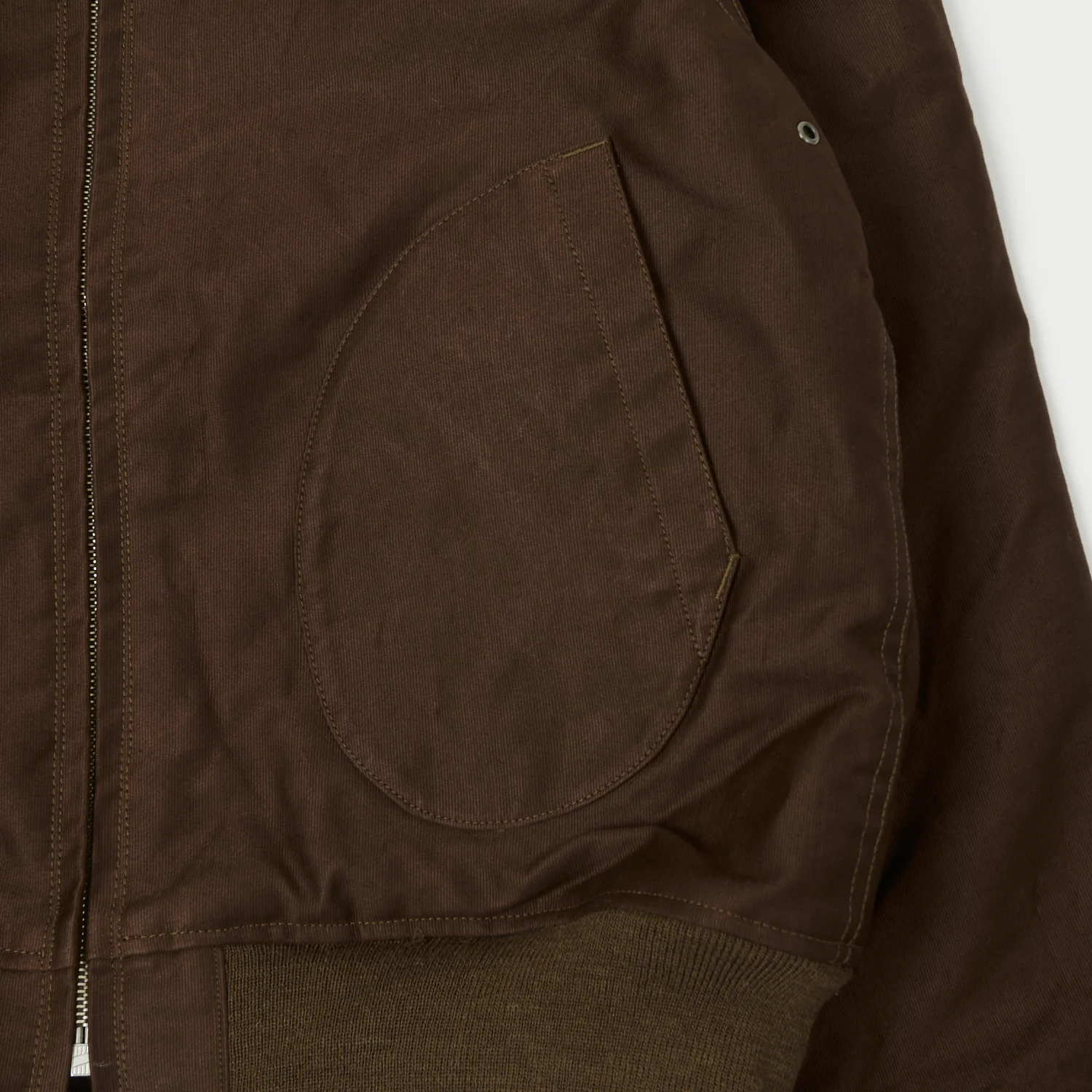 Buzz Rickson's U.S. Navy Zip Through Deck Jacket - Brown - Image 5