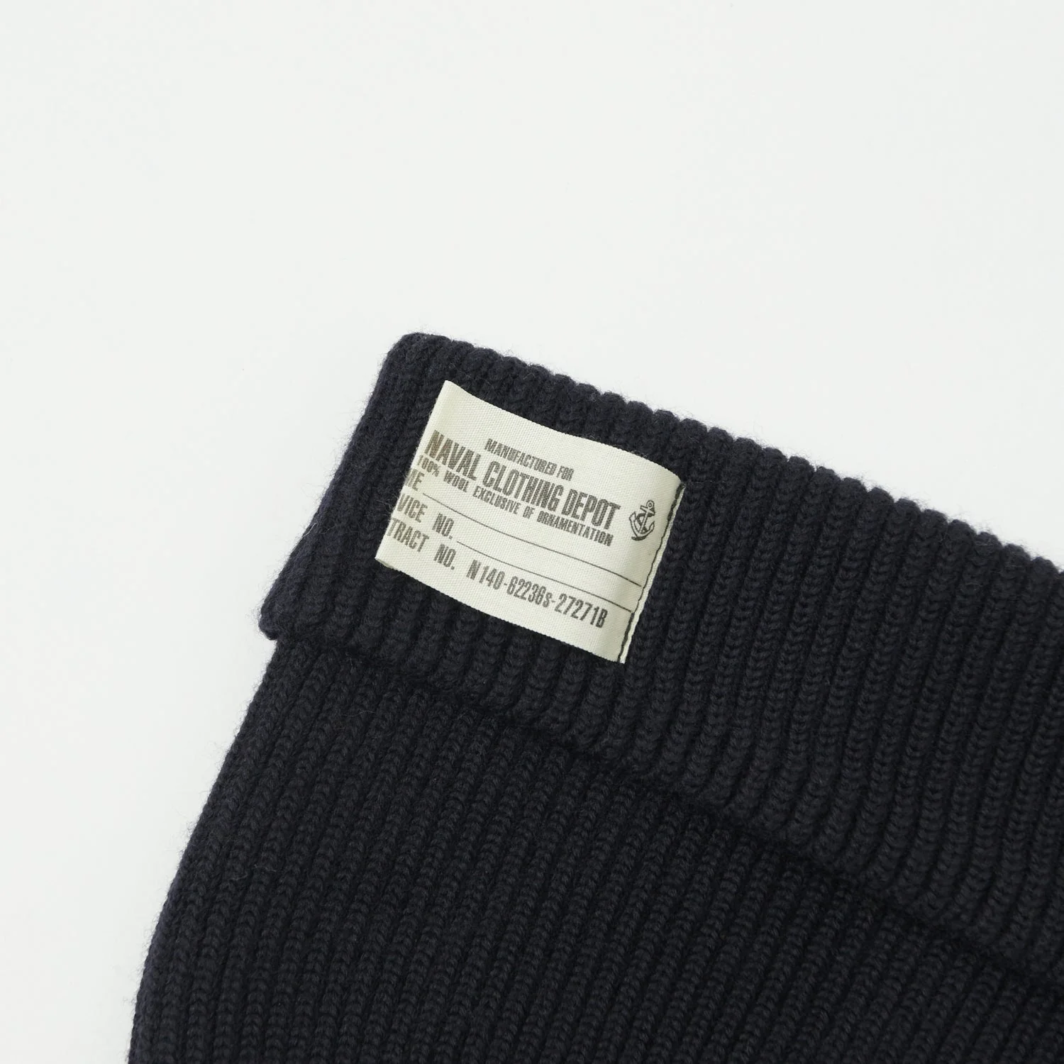 Buzz Rickson's U.S. Navy 'Seabees' Watch Cap - Navy - Image 2