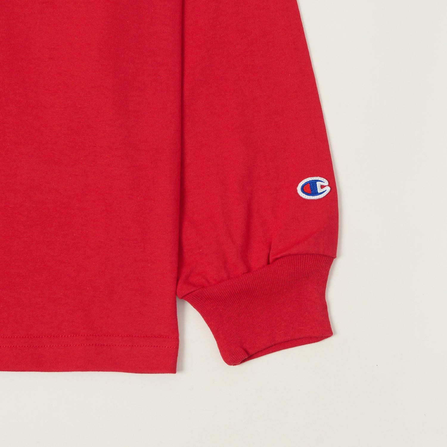 Champion Made in USA Long Sleeve Crewneck T-Shirt - Cardinal Red - Image 3
