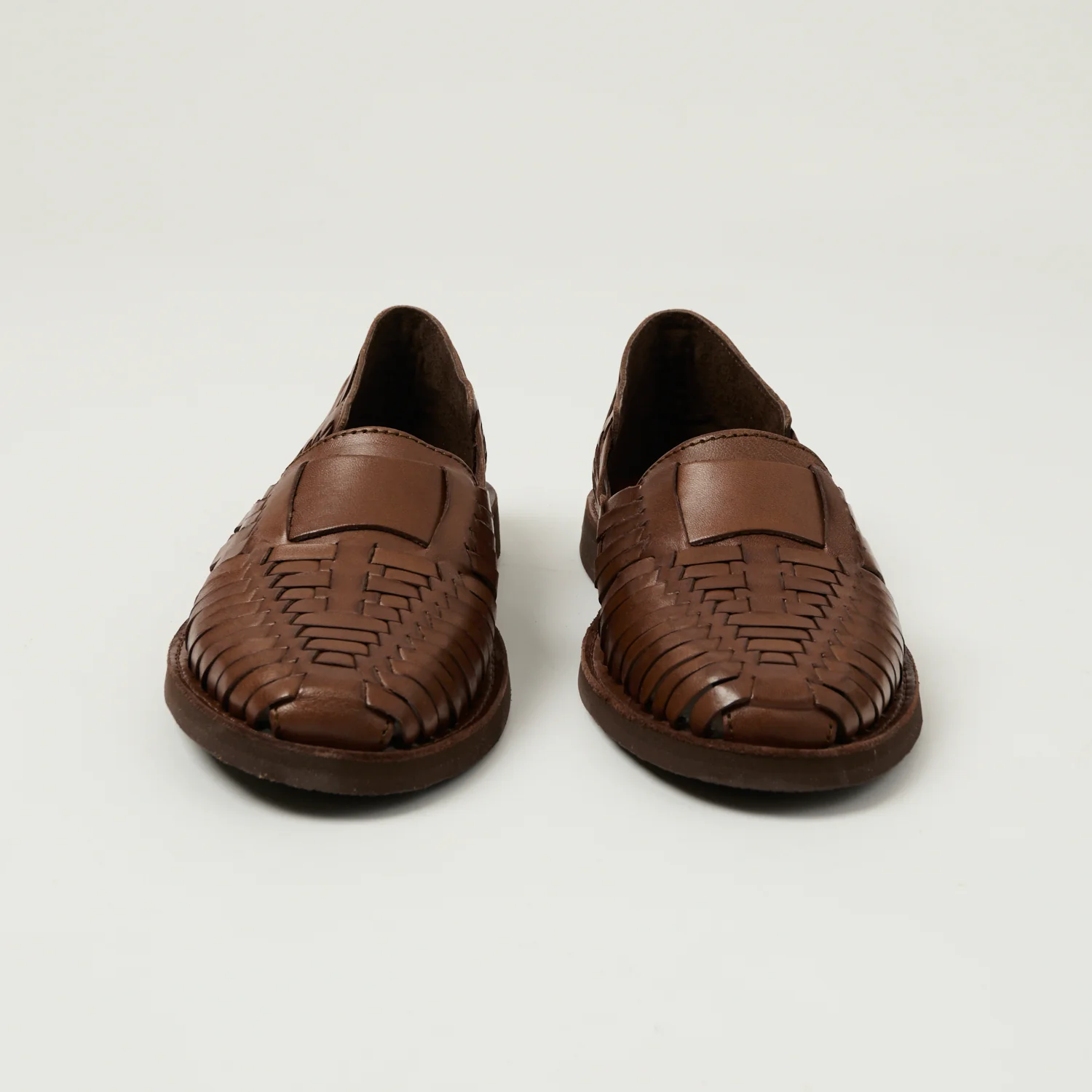 Chamula Brasilia Woven Huarache Shoe - Brown - Image 3