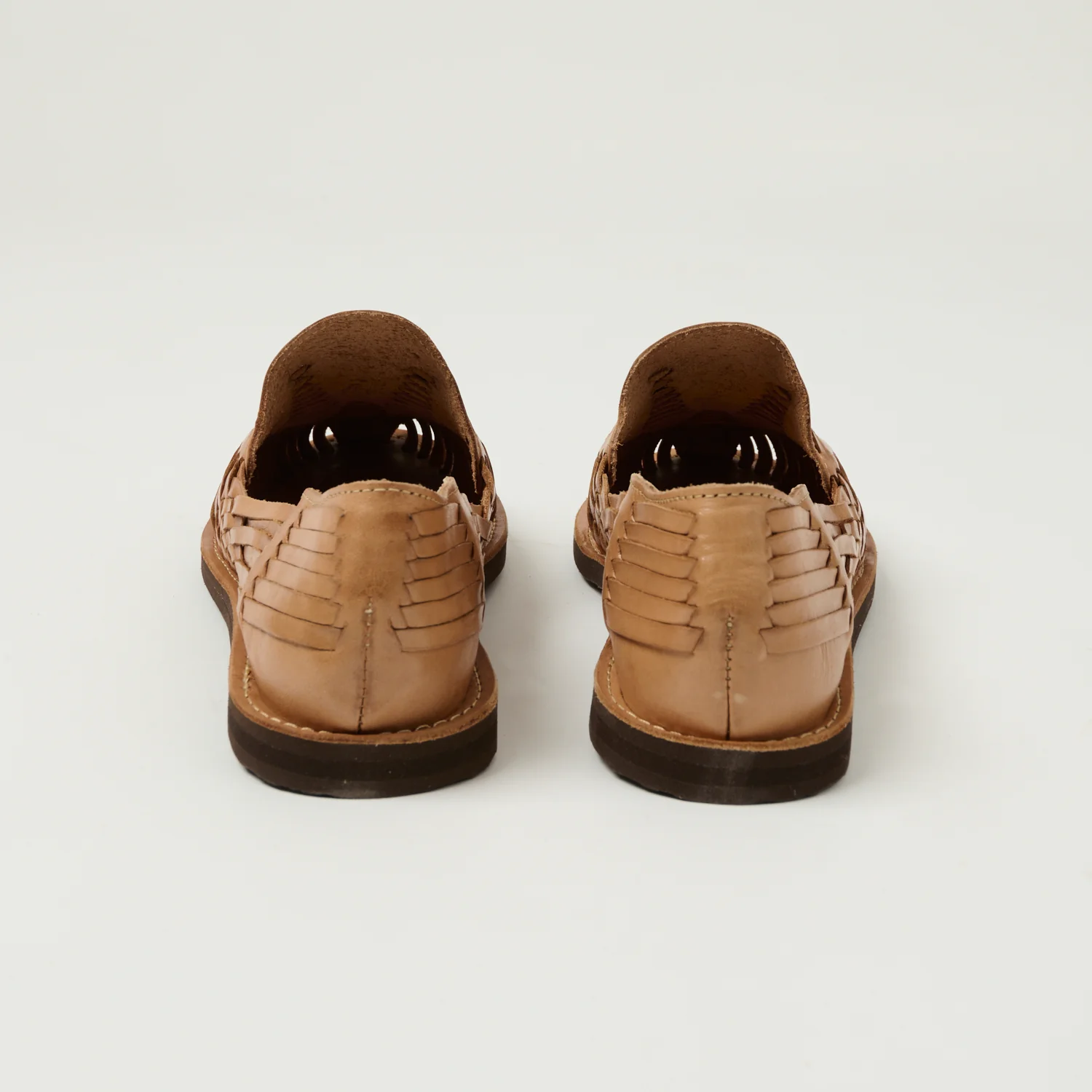 Chamula Cancun Woven Huarache Shoe - Tan - Image 3