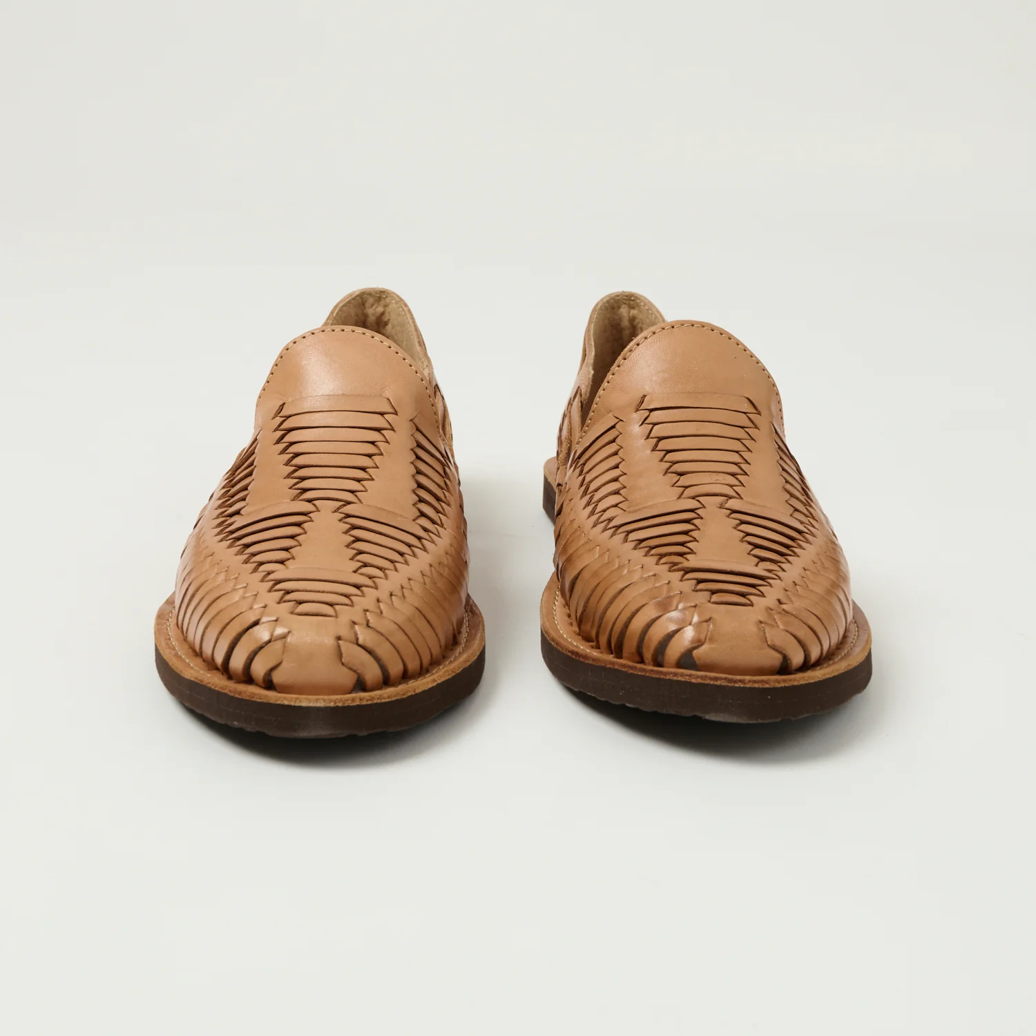 Chamula Cancun Woven Huarache Shoe - Tan - Image 4