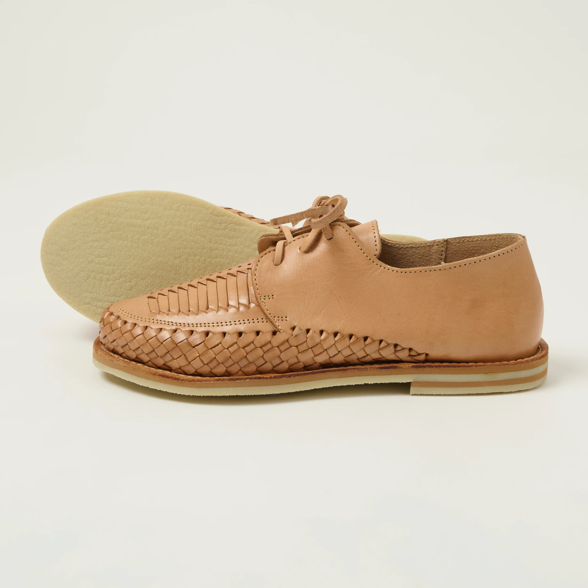 Chamula Woven Veracruz Shoe - Tan - Image 2