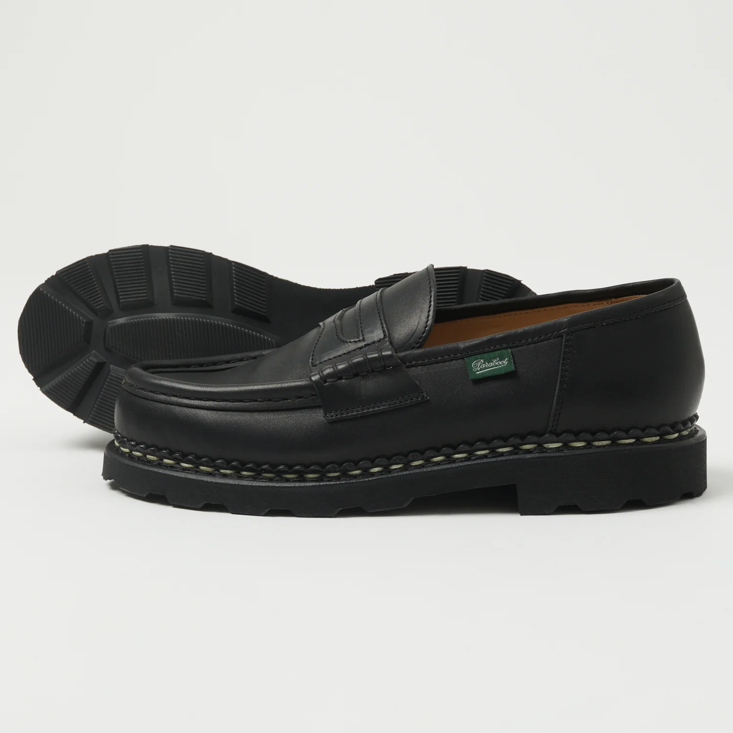 Paraboot Reims Marche Loafer - Black Lisse Noir - Image 2