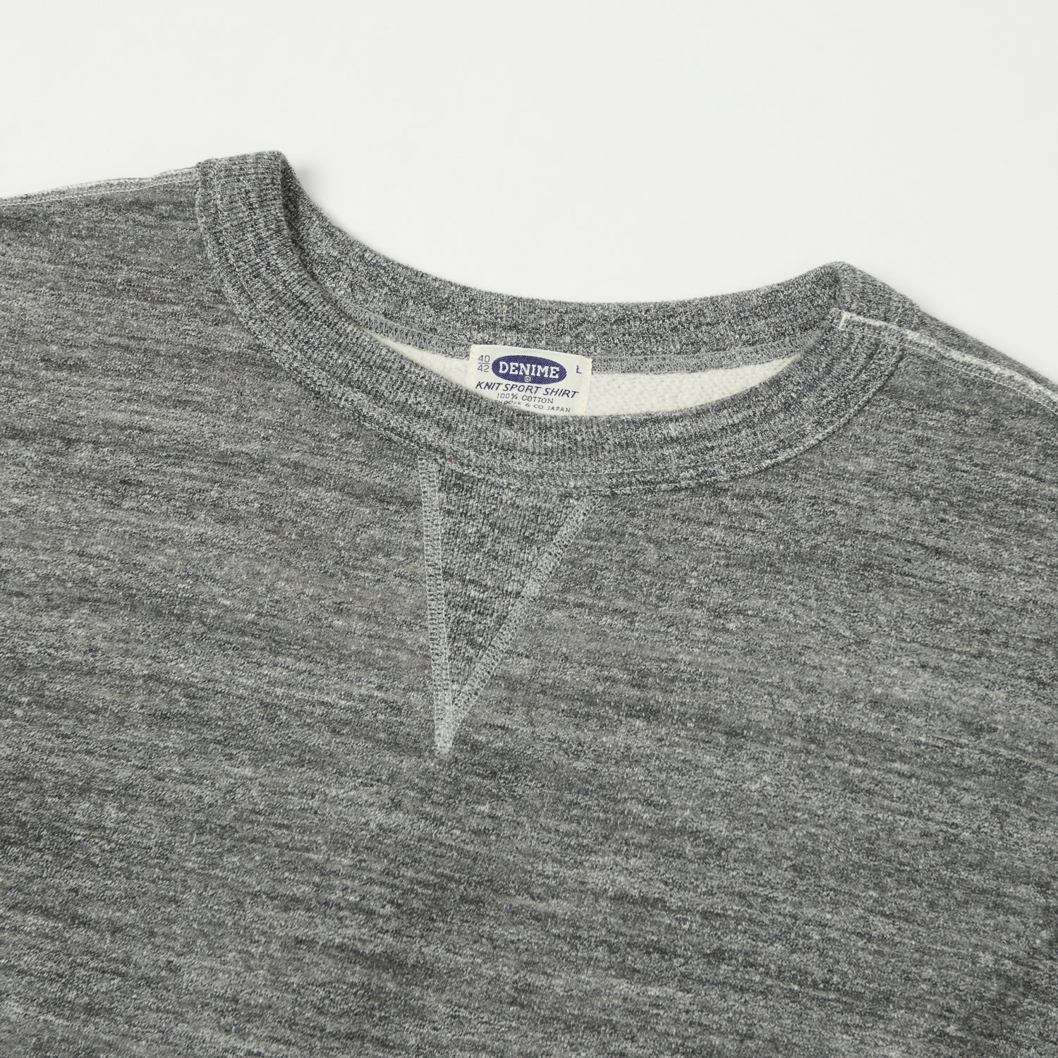 Denime Lot. 260 4-Needle Sweatshirt - Dark Grey - Image 2
