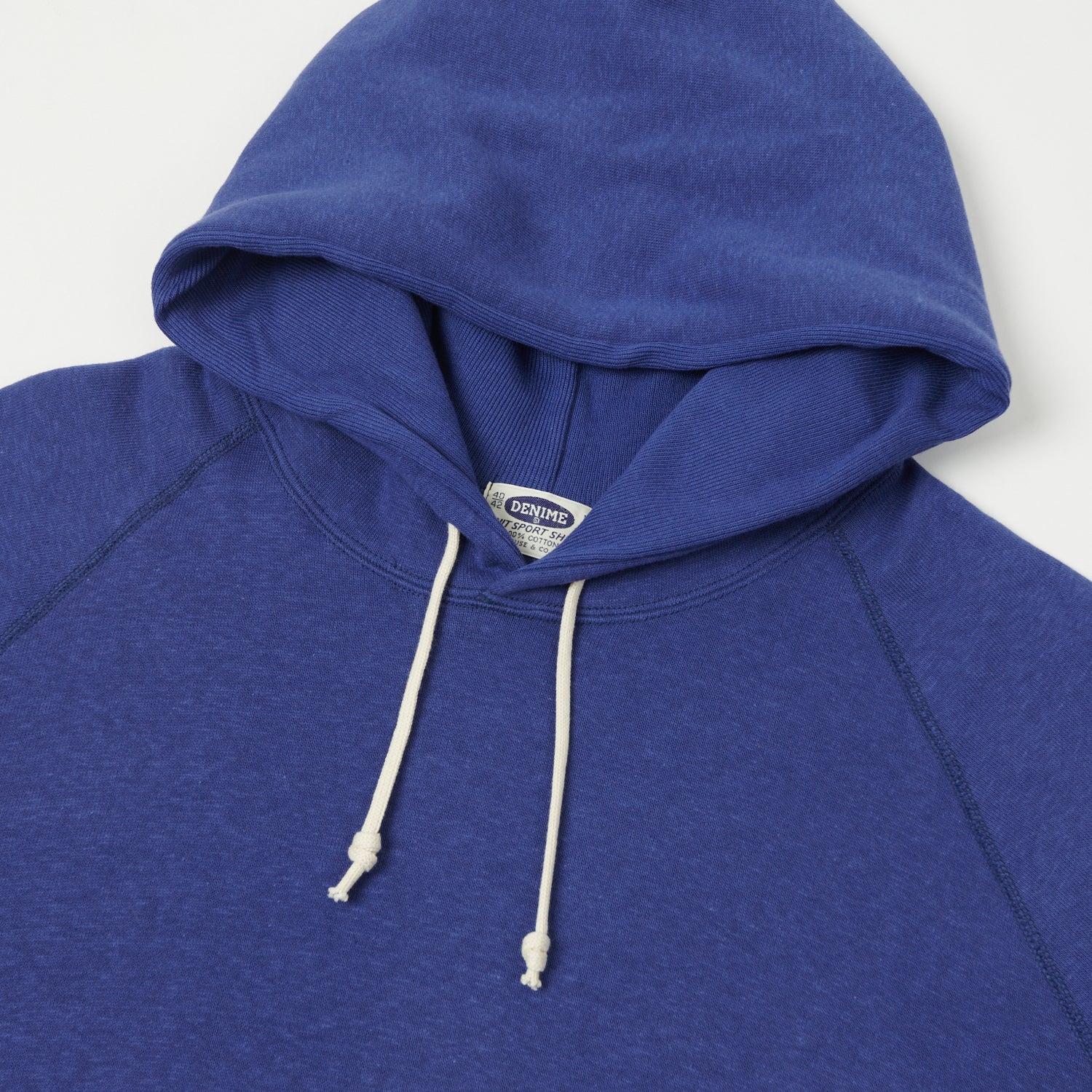 Denime Lot. 262 4-Needle Hooded Sweatshirt - Blue - Image 2