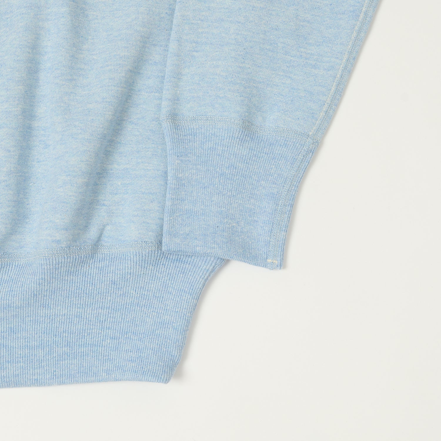 Denime Lot. 268 '88/12' 4 Needle Crew Neck Sweatshirt - Heather Blue - Image 3