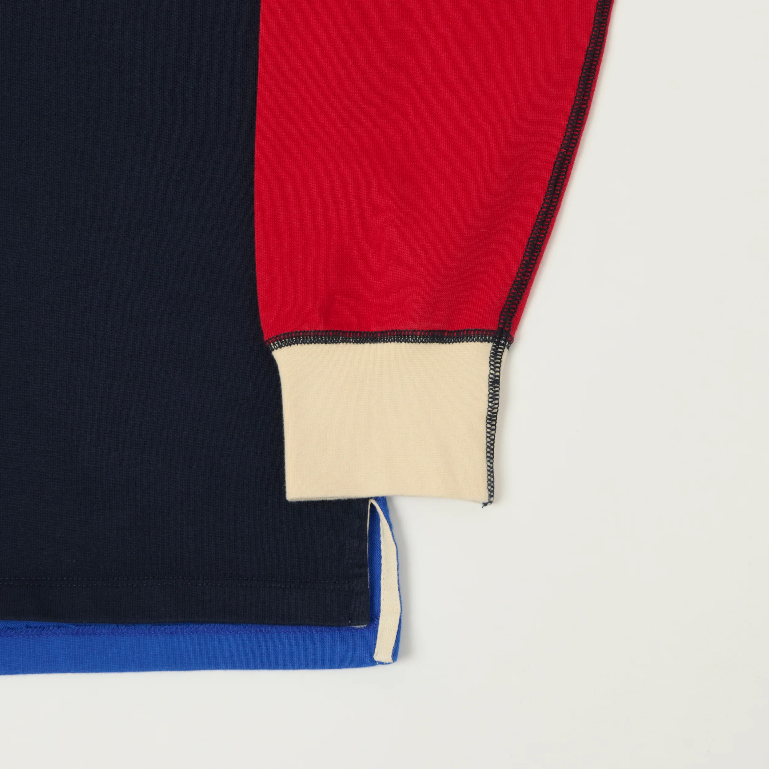 Drake's Classic Rugby Shirt - Red/Yellow/Blue/Green - Image 3