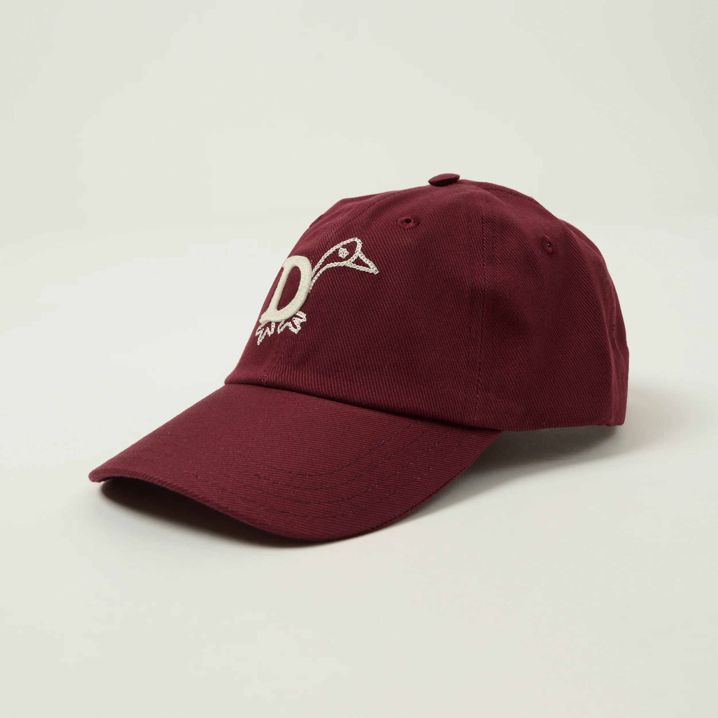 Drake's 'D Duck' Twill Baseball Cap - Burgundy