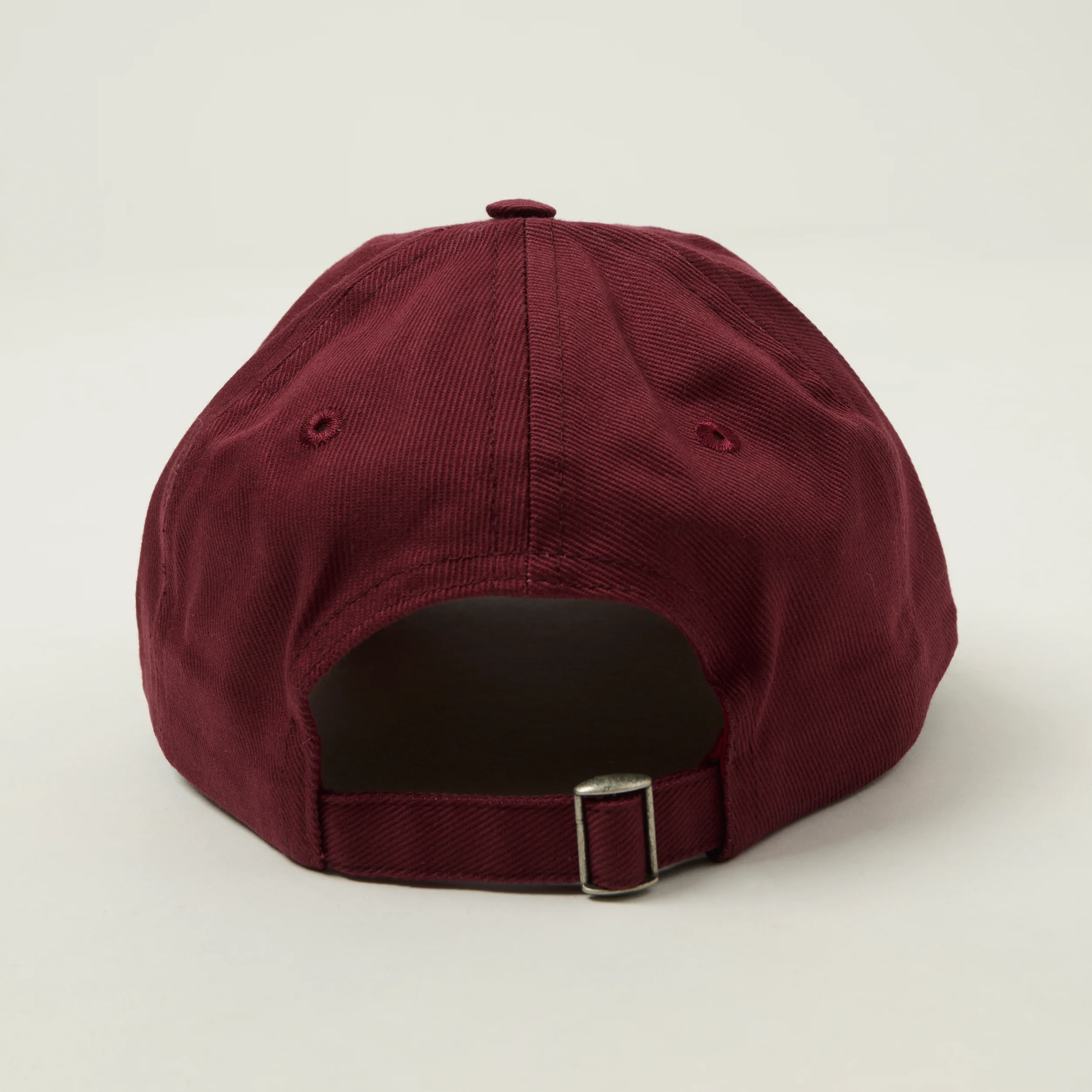 Drake's 'D Duck' Twill Baseball Cap - Burgundy - Image 3