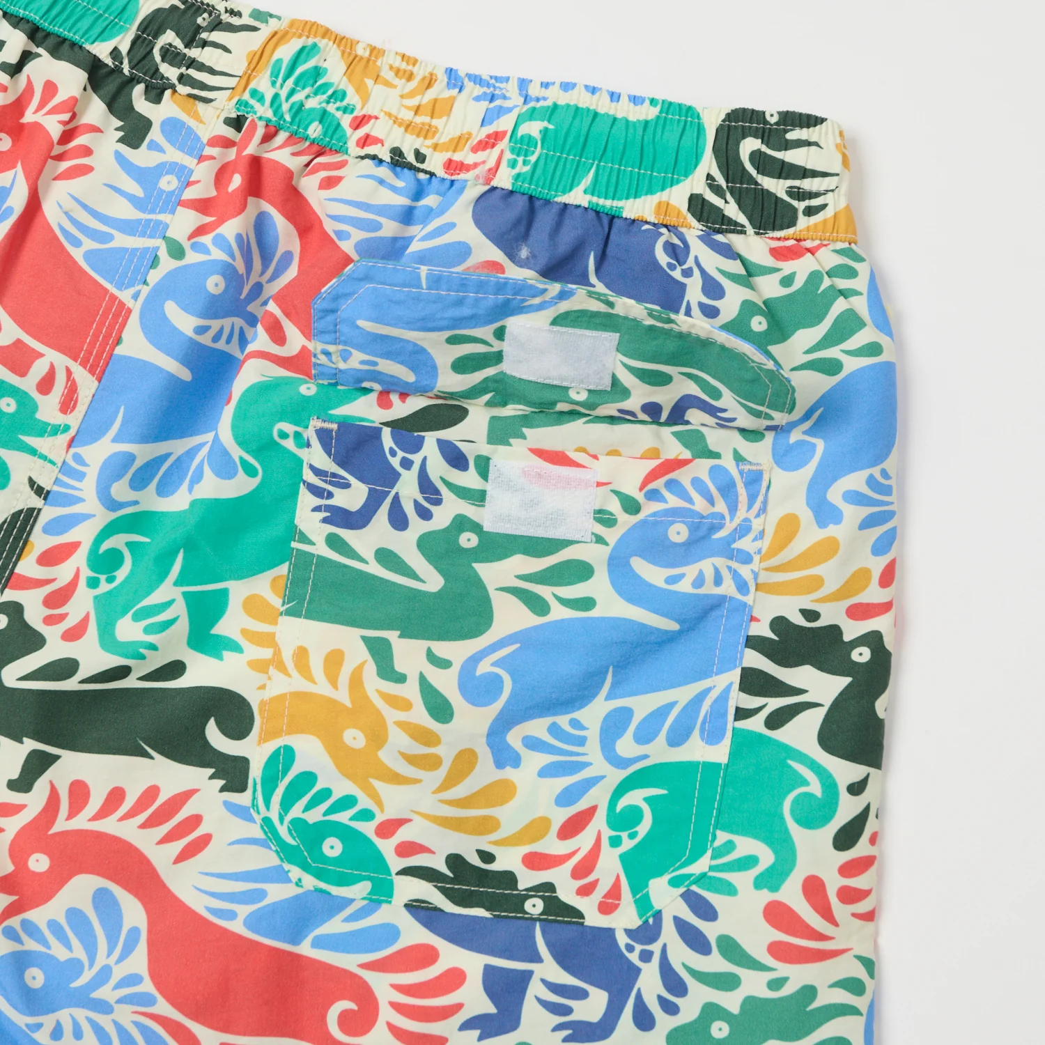 Drake's Ducks Print Drawstring Swim Shorts - Ecru/Multi - Image 3
