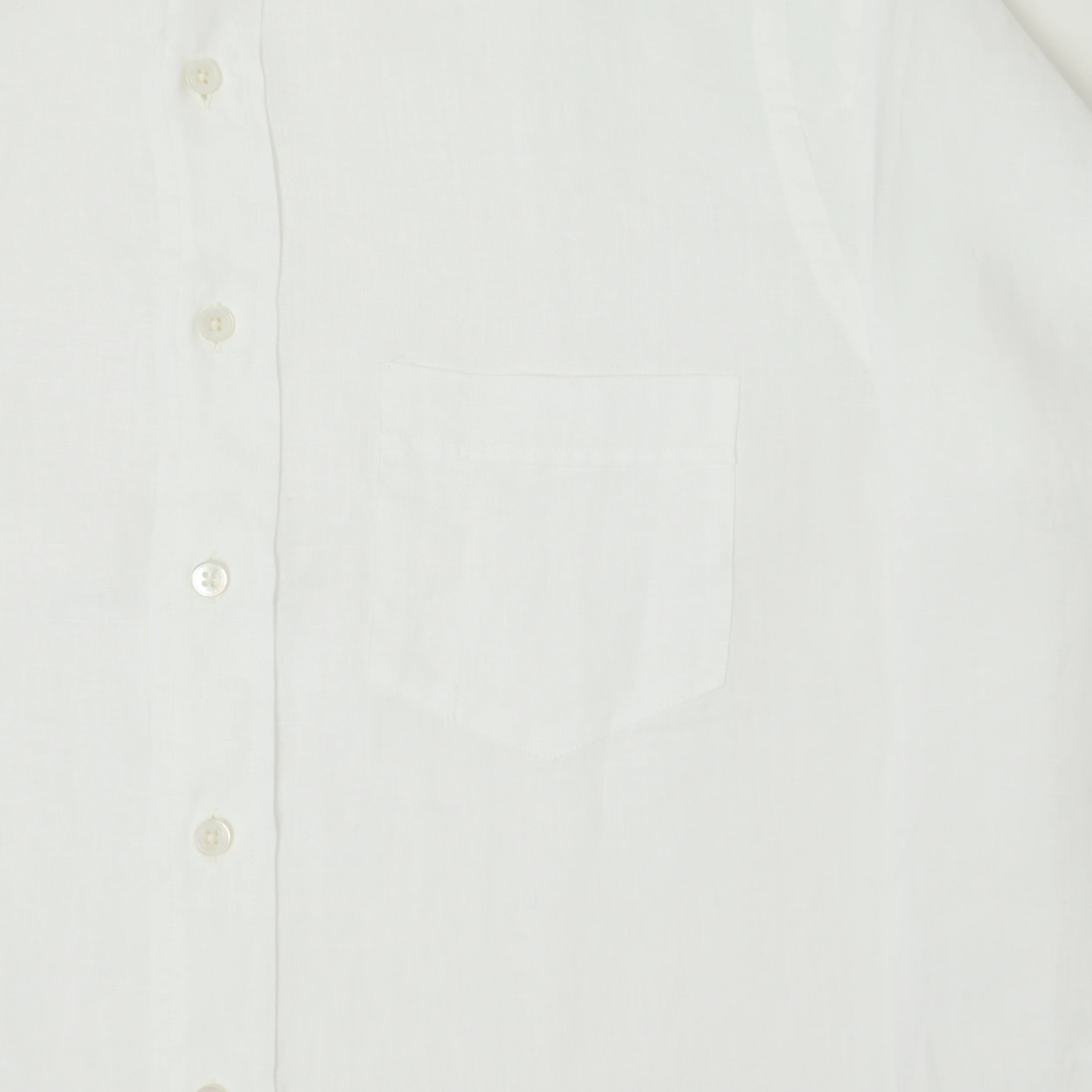 Drake's Linen Summer Shirt - White - Image 4