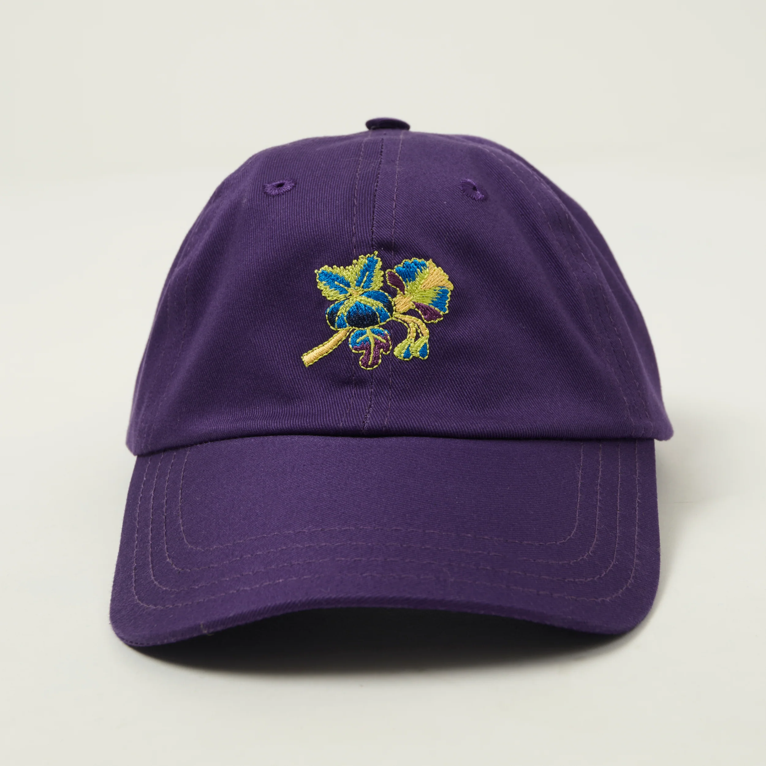 Drake's 'Psycha Flower' Twill Baseball Cap - Purple - Image 2