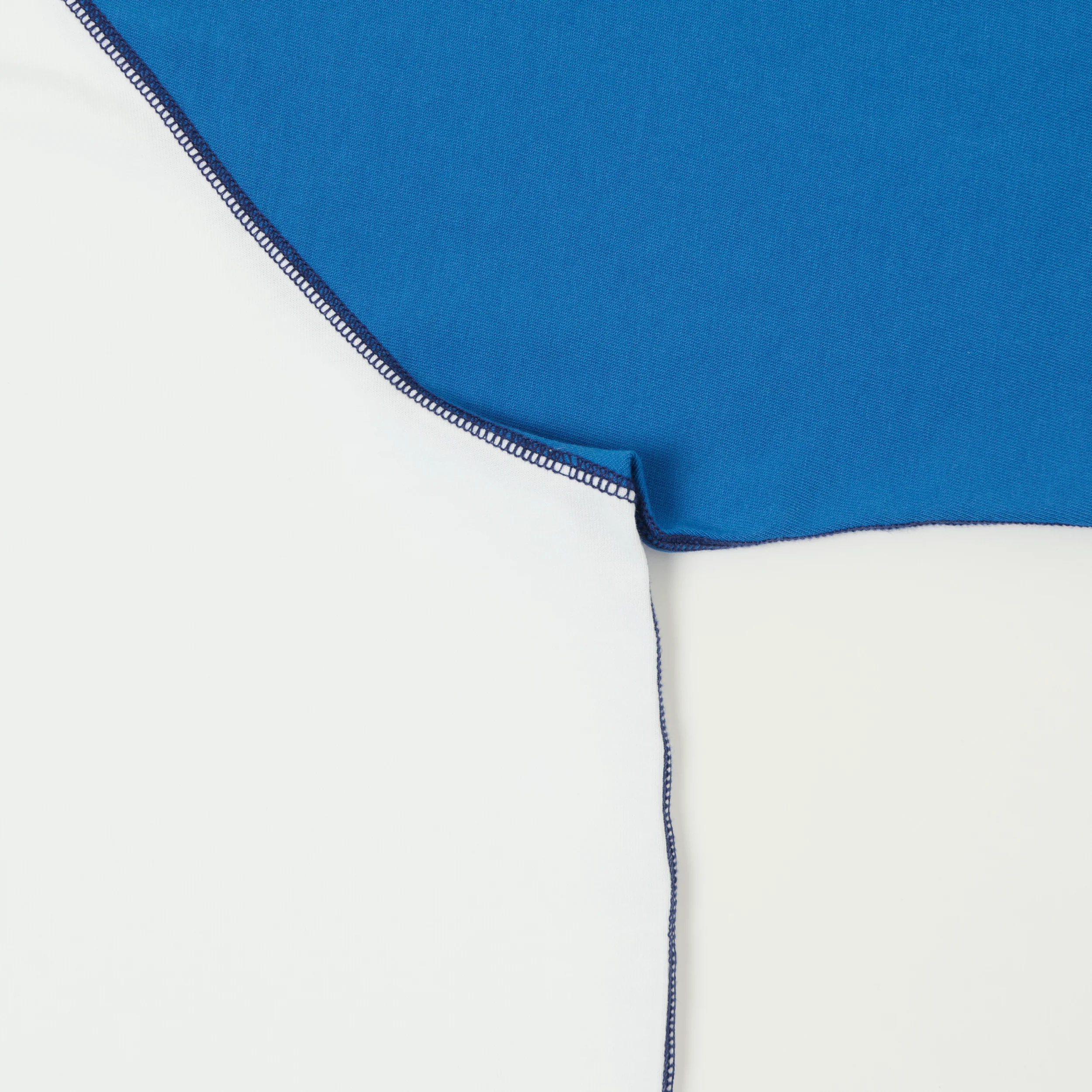 Drake's Raglan Sleeve Hiking Tee - White/Blue - Image 4