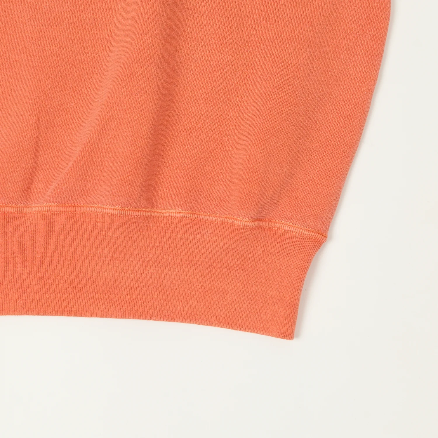 Dubbleworks Cut Off Sleeve Pigment Dyed Sweatshirt - Orange - Image 3