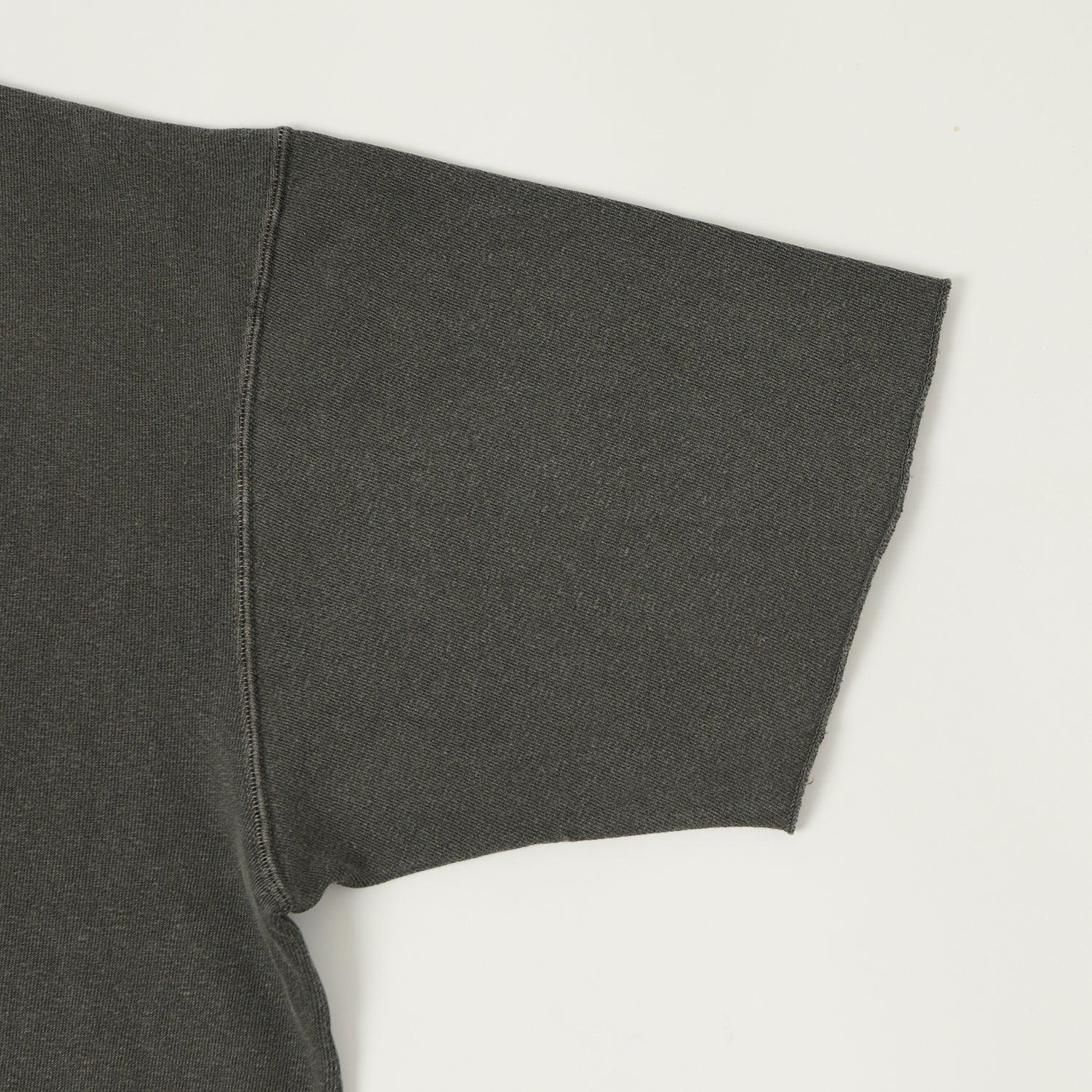 Dubbleworks Cut Off Sleeve Pigment Dyed Sweat Polo Shirt - Black - Image 4