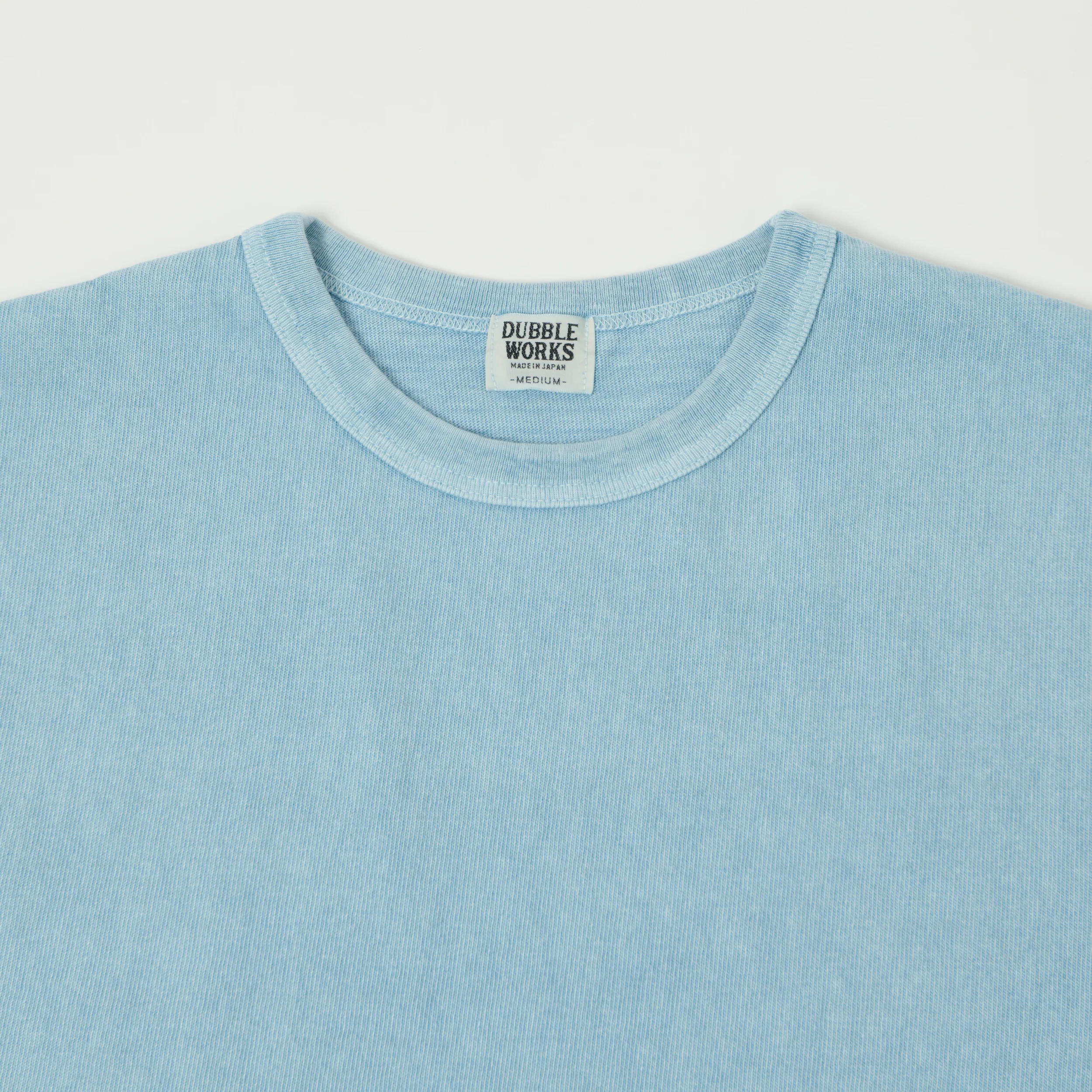 Dubbleworks Heavy Fabric Long Sleeve Pigment Dye Tee- Sax Blue - Image 2