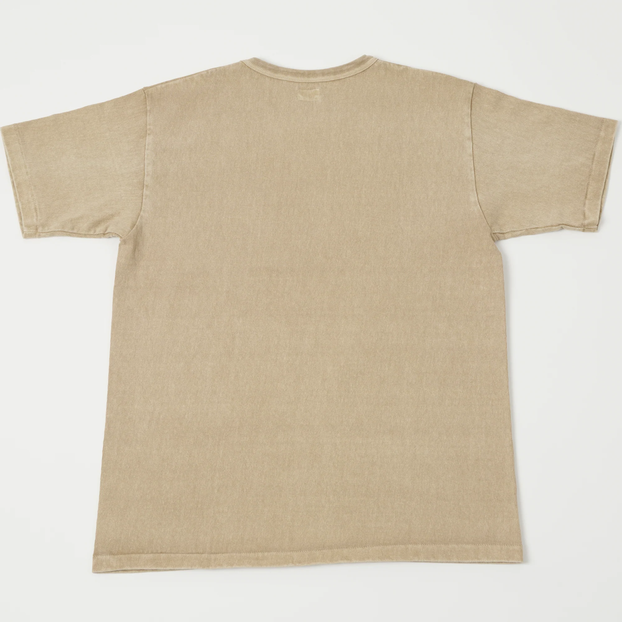 Dubbleworks Heavy Fabric Pigment Dye Pocket Tee - Beige - Image 4