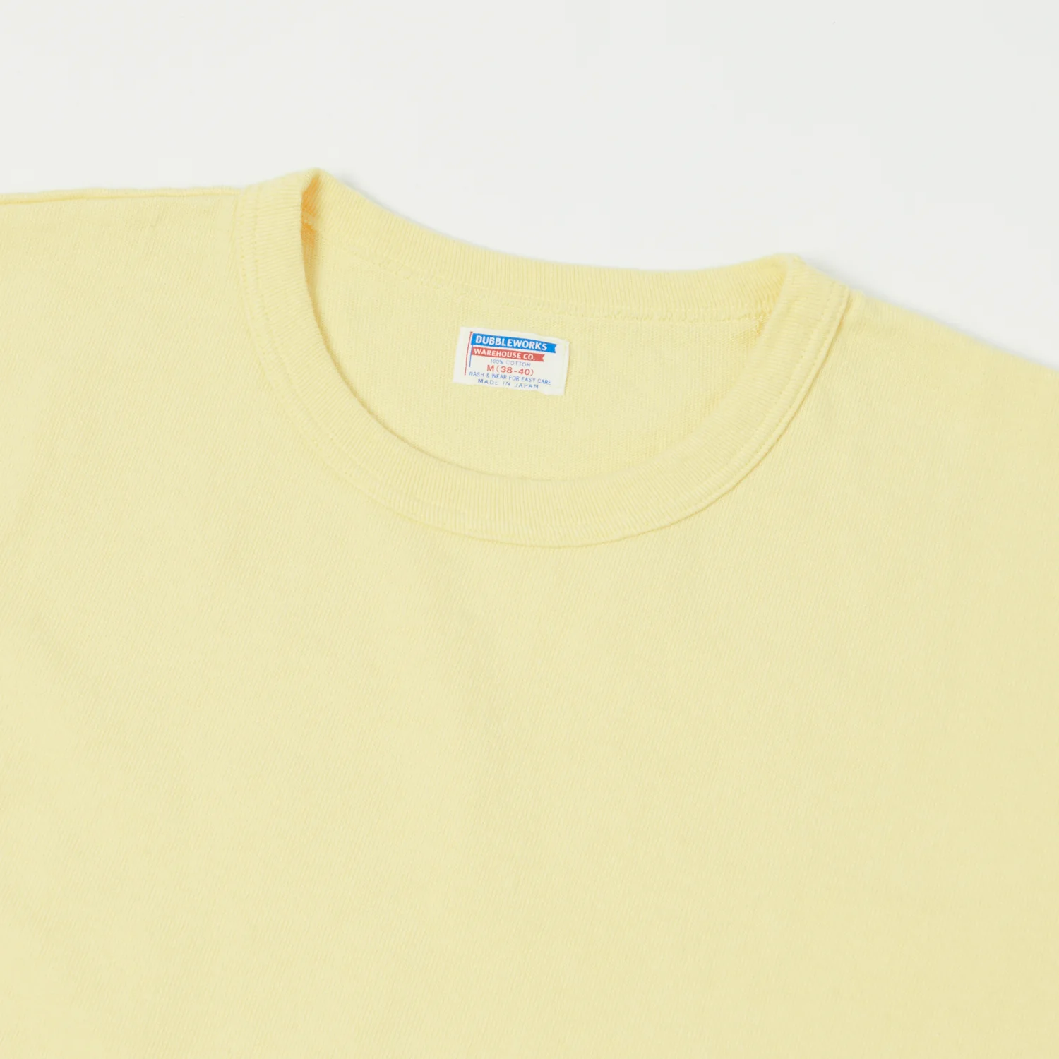 Dubbleworks Heavy Fabric Tee - Pale Yellow - Image 2