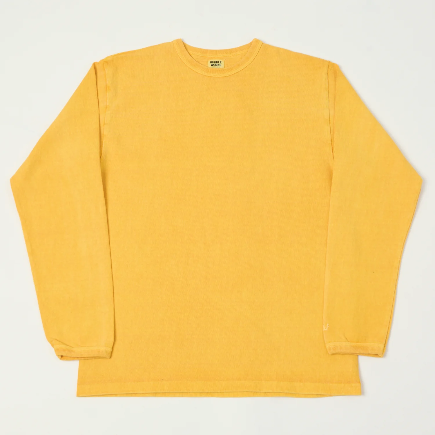 Dubbleworks Heavy Fabric Long Sleeve Pigment Dye Tee - Pd. Gold
