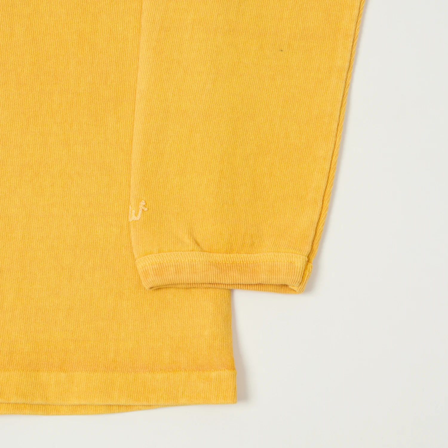 Dubbleworks Heavy Fabric Long Sleeve Pigment Dye Tee - Pd. Gold - Image 3