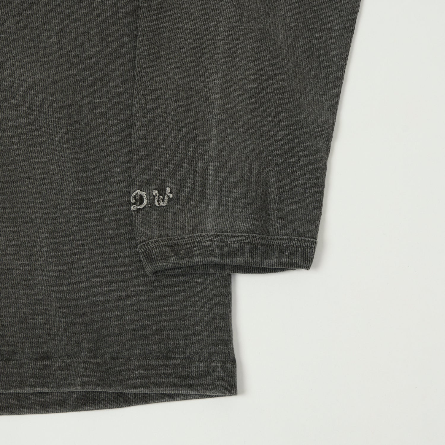 Dubbleworks Heavy Fabric Long Sleeve Pigment Dye Tee - Sumikuro - Image 3