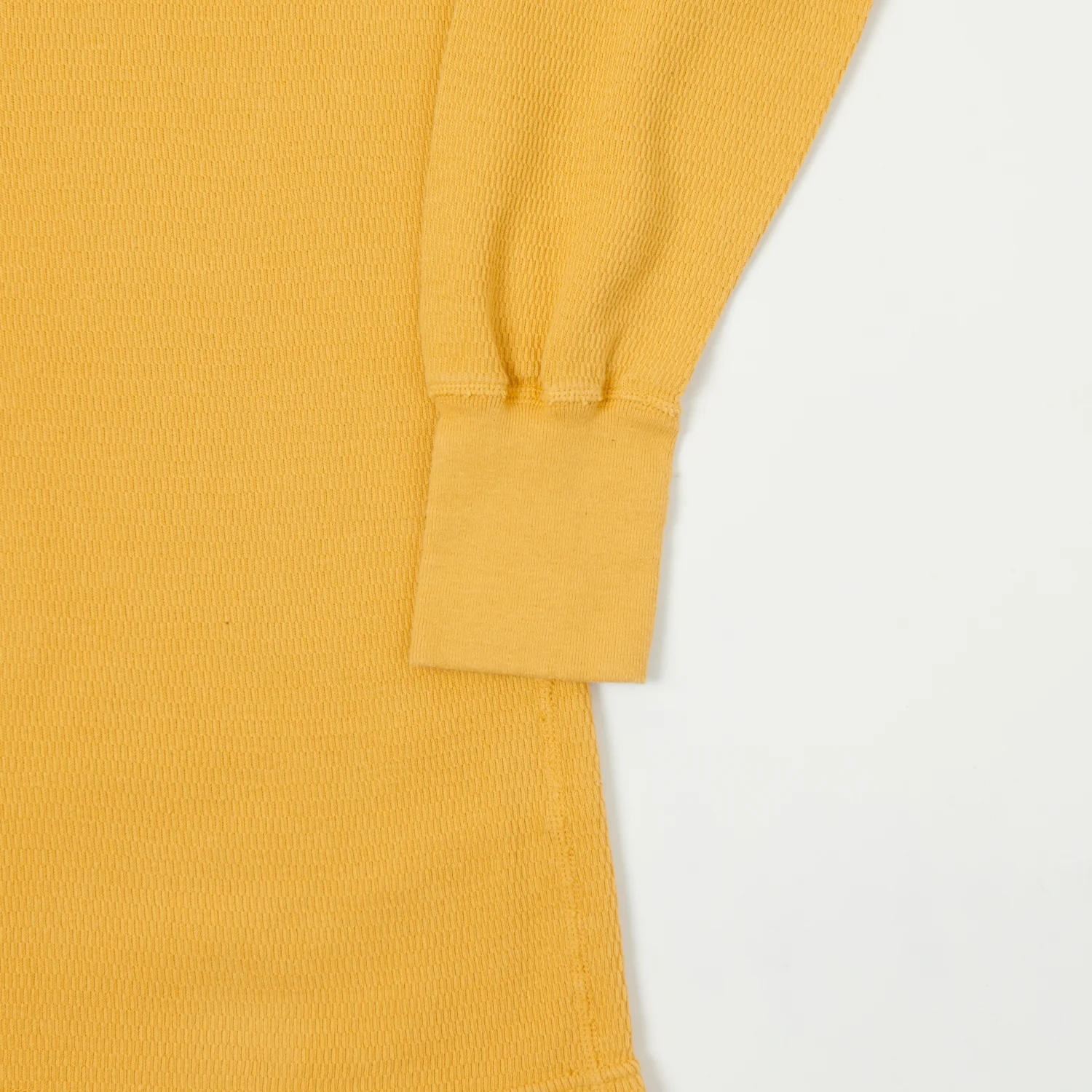 Dubbleworks Long Sleeve Thermal Henley - Citrus - Image 3