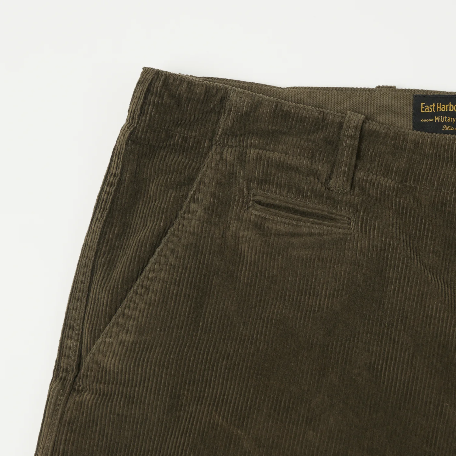 East Harbour Surplus 'Axel 101' Corduroy Trouser - Green - Image 4