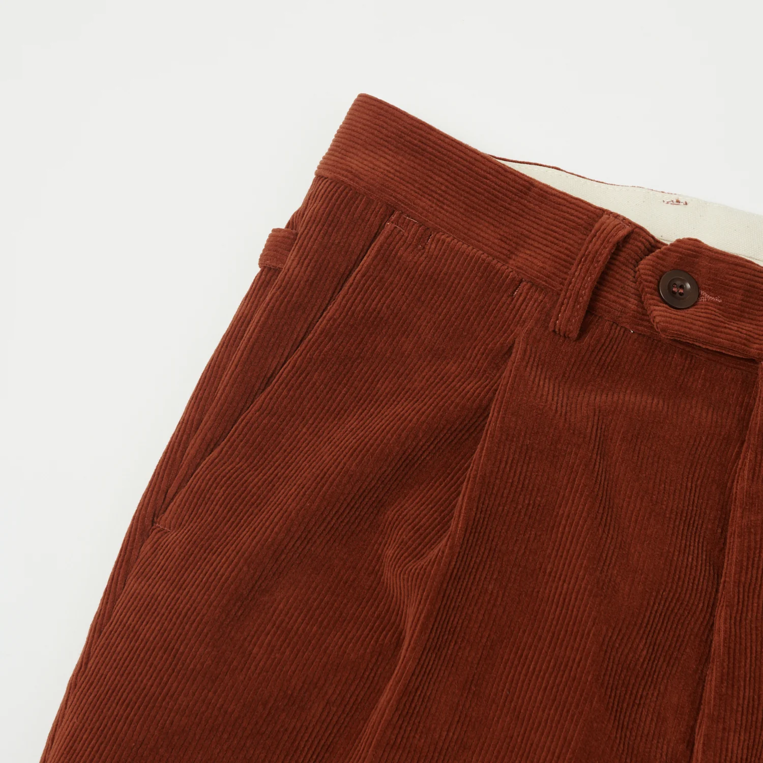 East Harbour Surplus 'Barry' Corduroy Trouser - Rust - Image 4